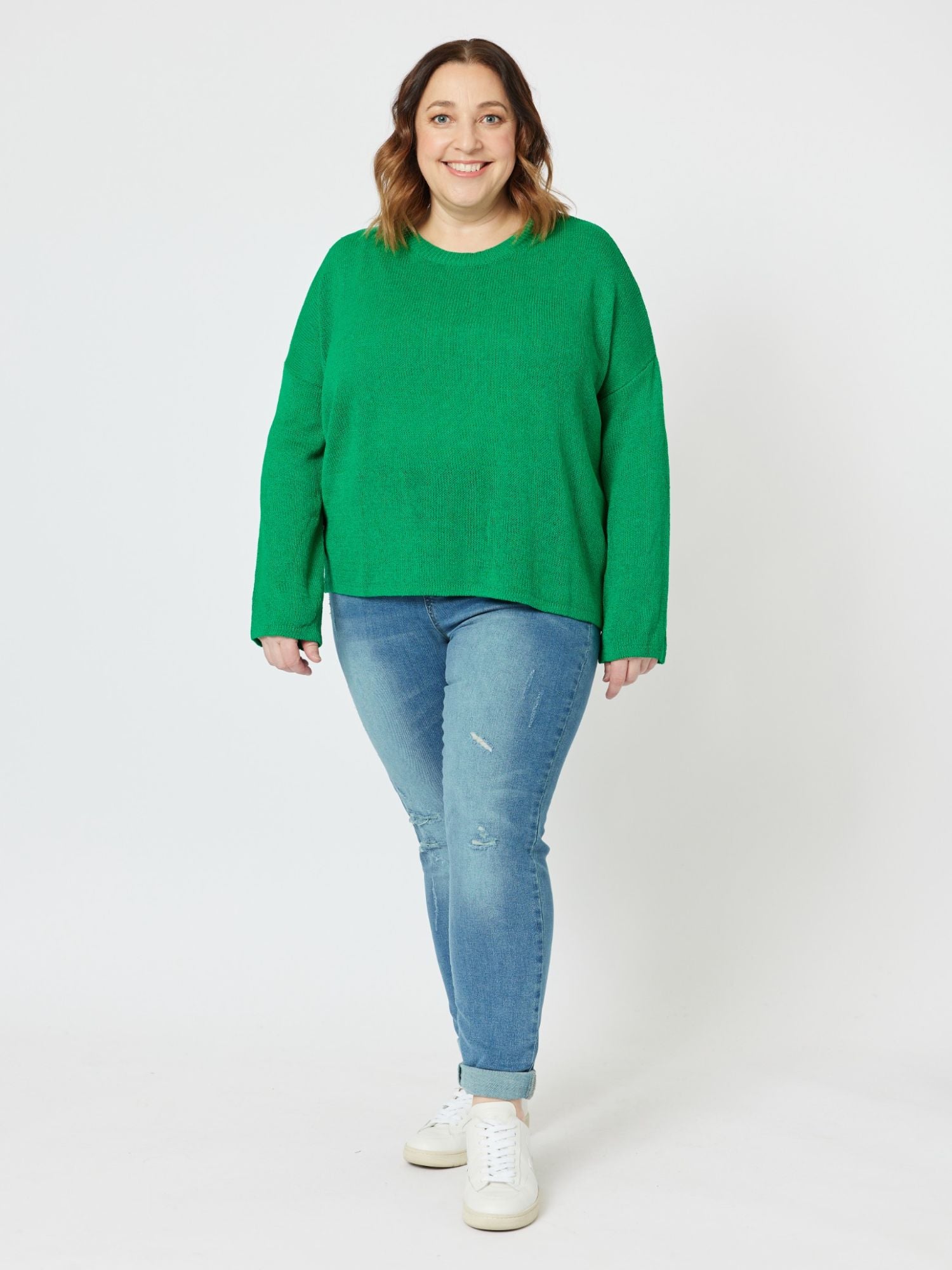 Key Hole Knit - Green
