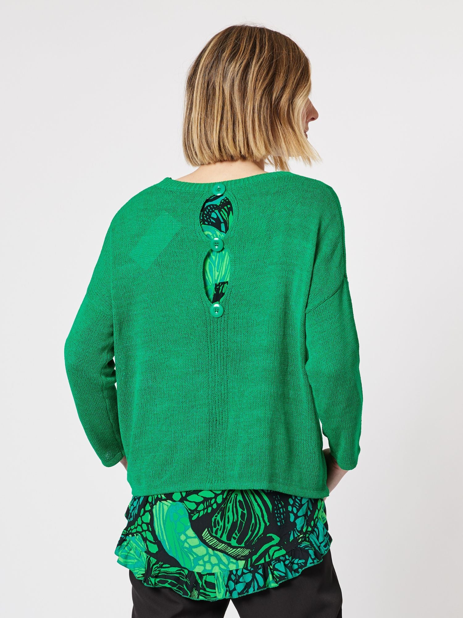 Key Hole Knit - Green