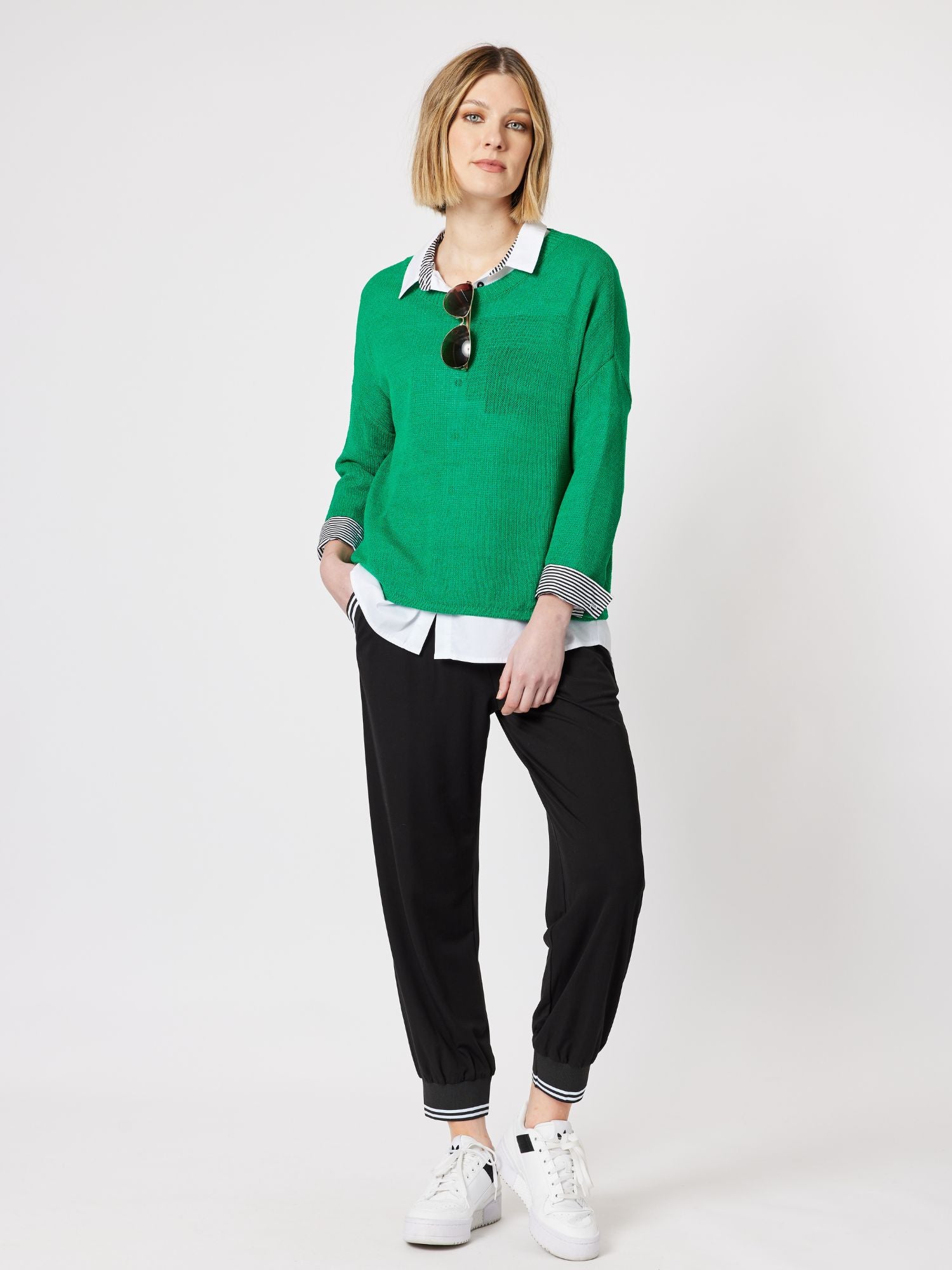 Key Hole Knit - Green