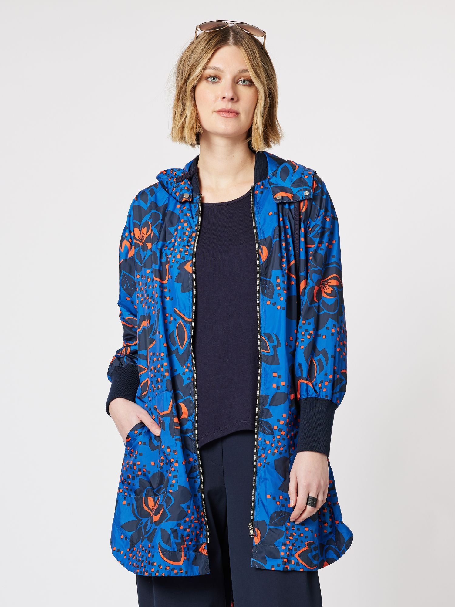 Katrina Relaxed Fit Anorak Jacket - Cobalt