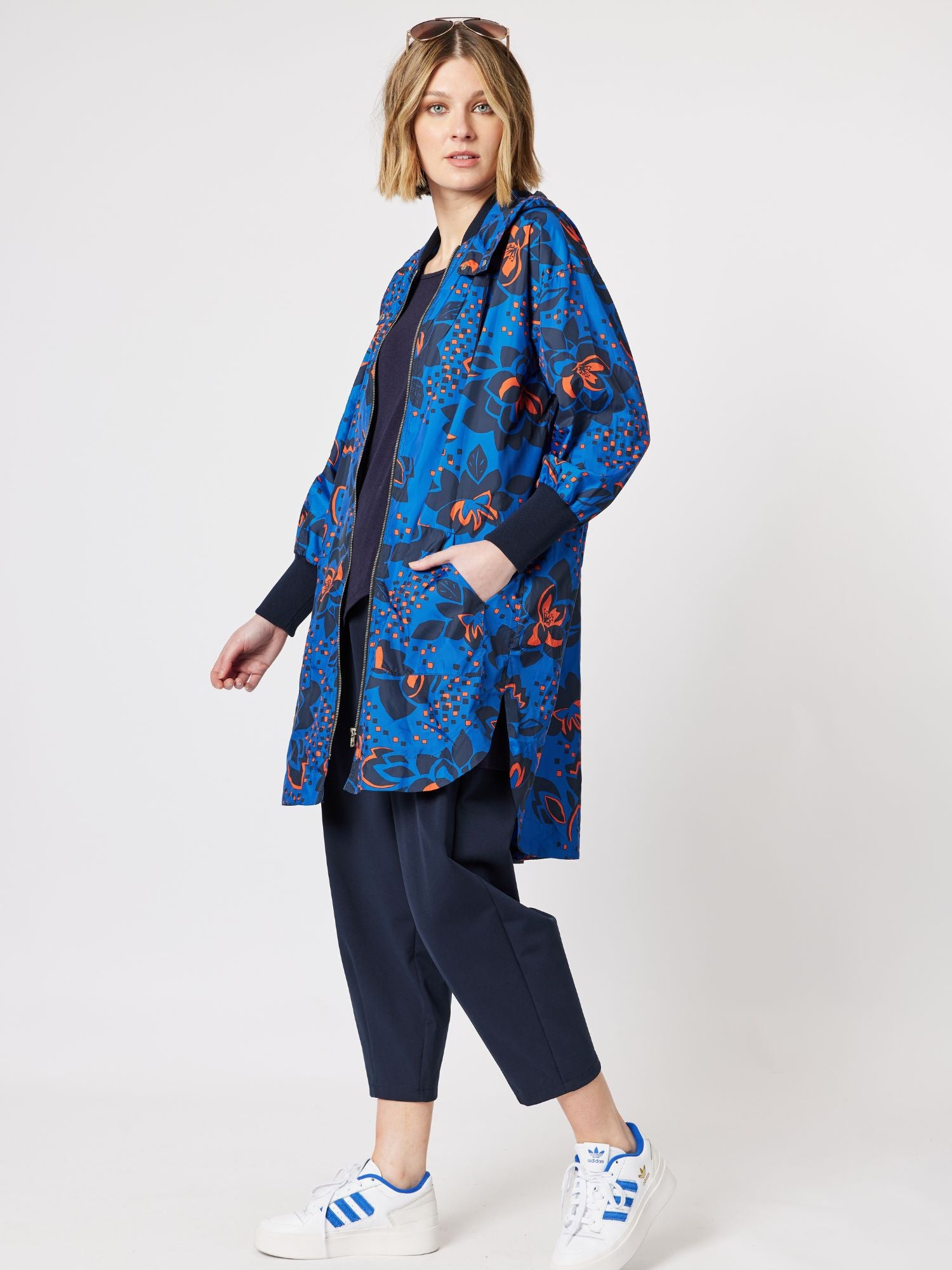 Katrina Relaxed Fit Anorak Jacket - Cobalt