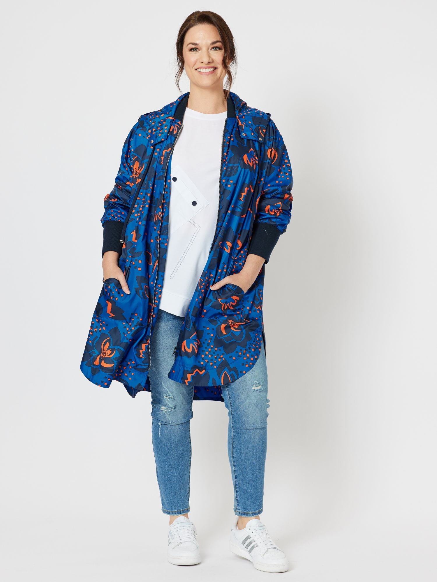 Katrina Relaxed Fit Anorak Jacket - Cobalt