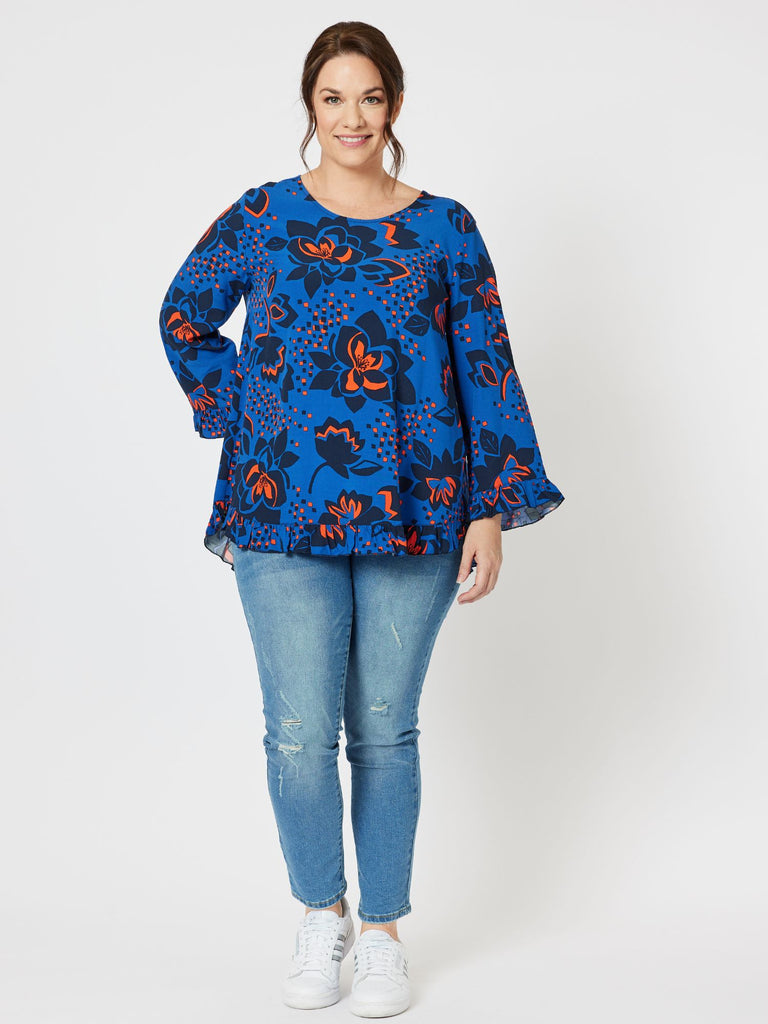 Katrina Top - Cobalt