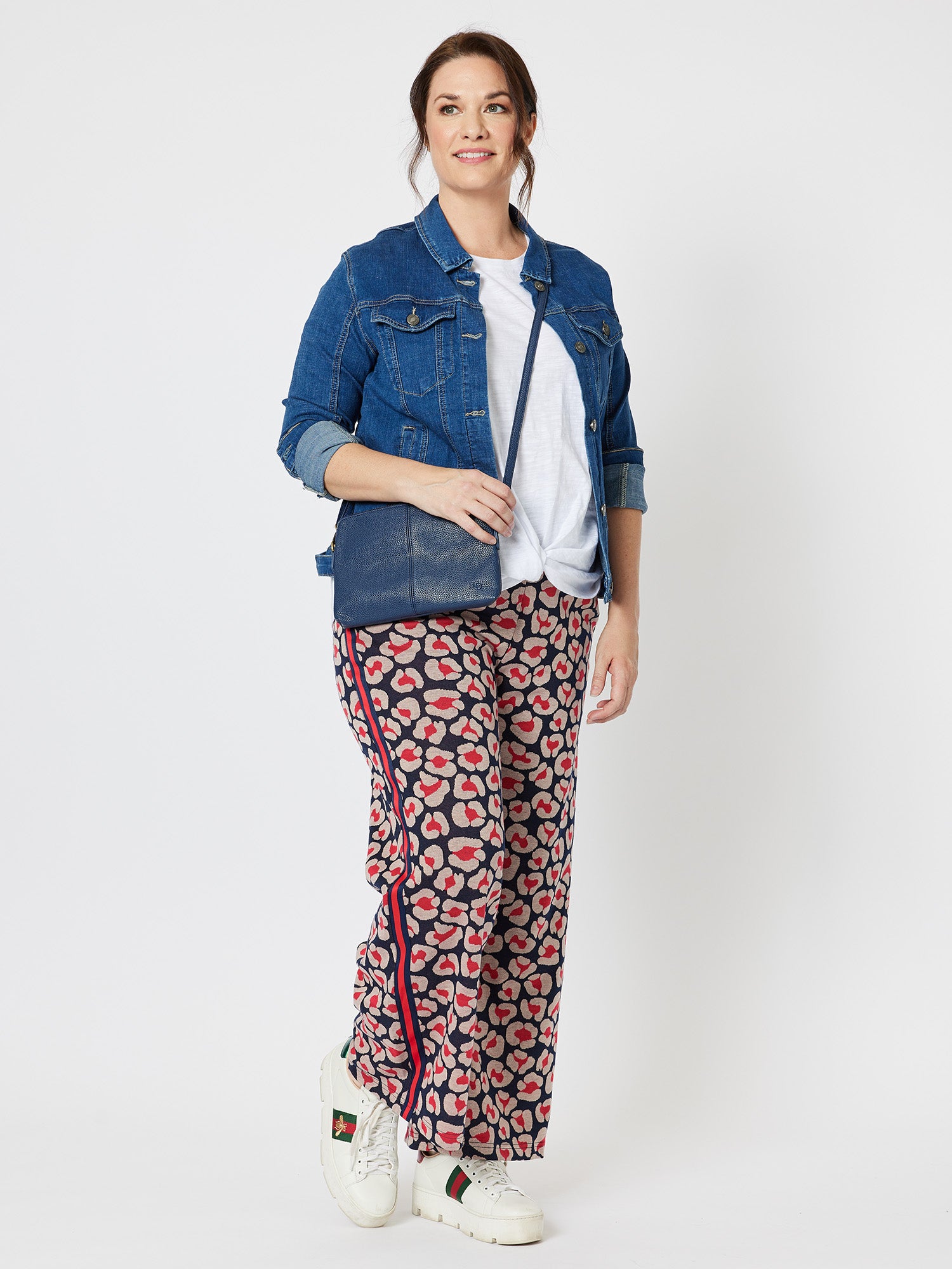 Fuchi Print Pant - Navy