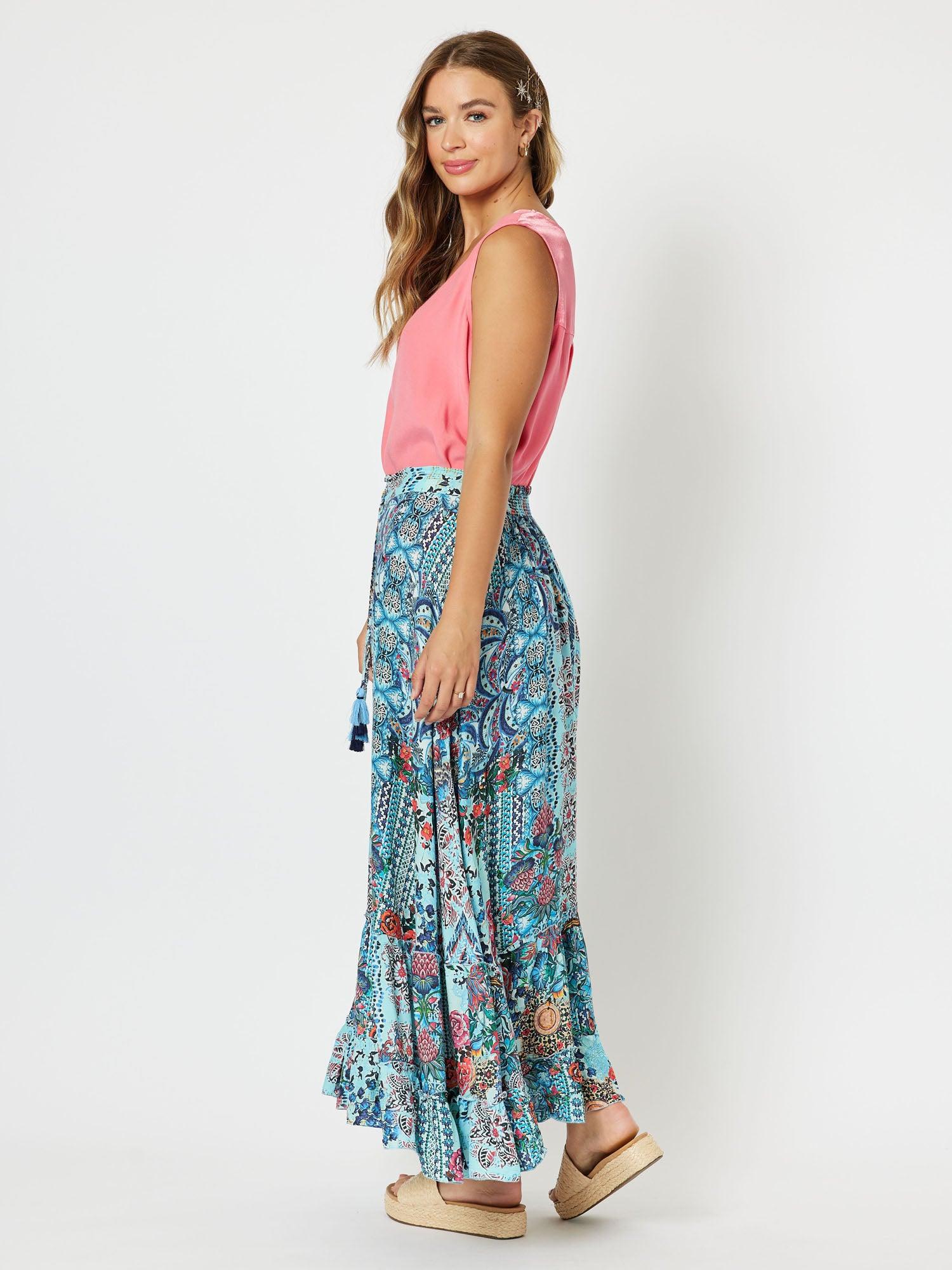 Tuxedo V-Neck Cami - Coral