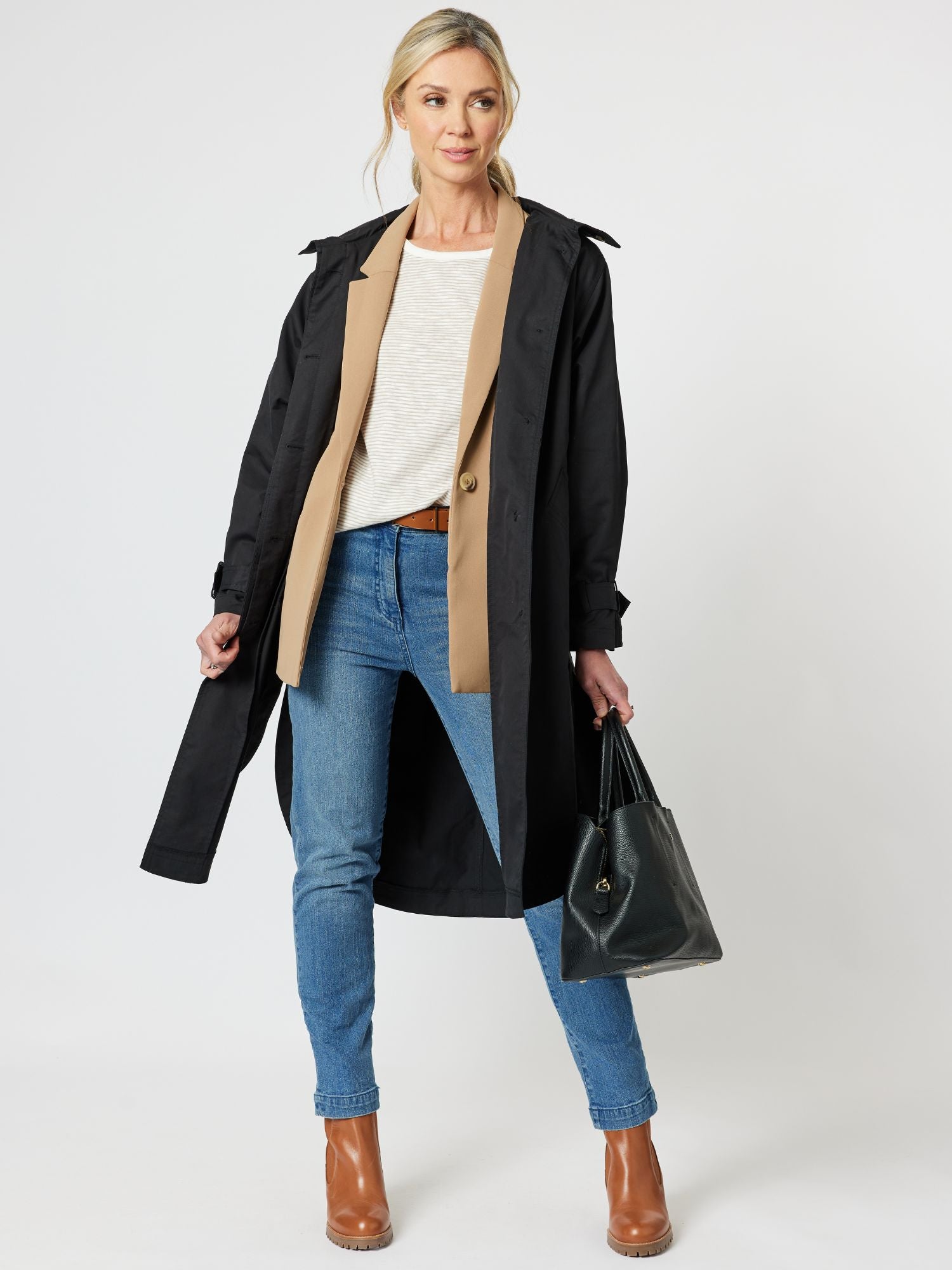 Rosa Trench Coat - Black