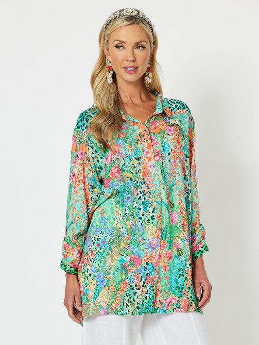 Marrakesh Long Sleeve Shirt - Animal