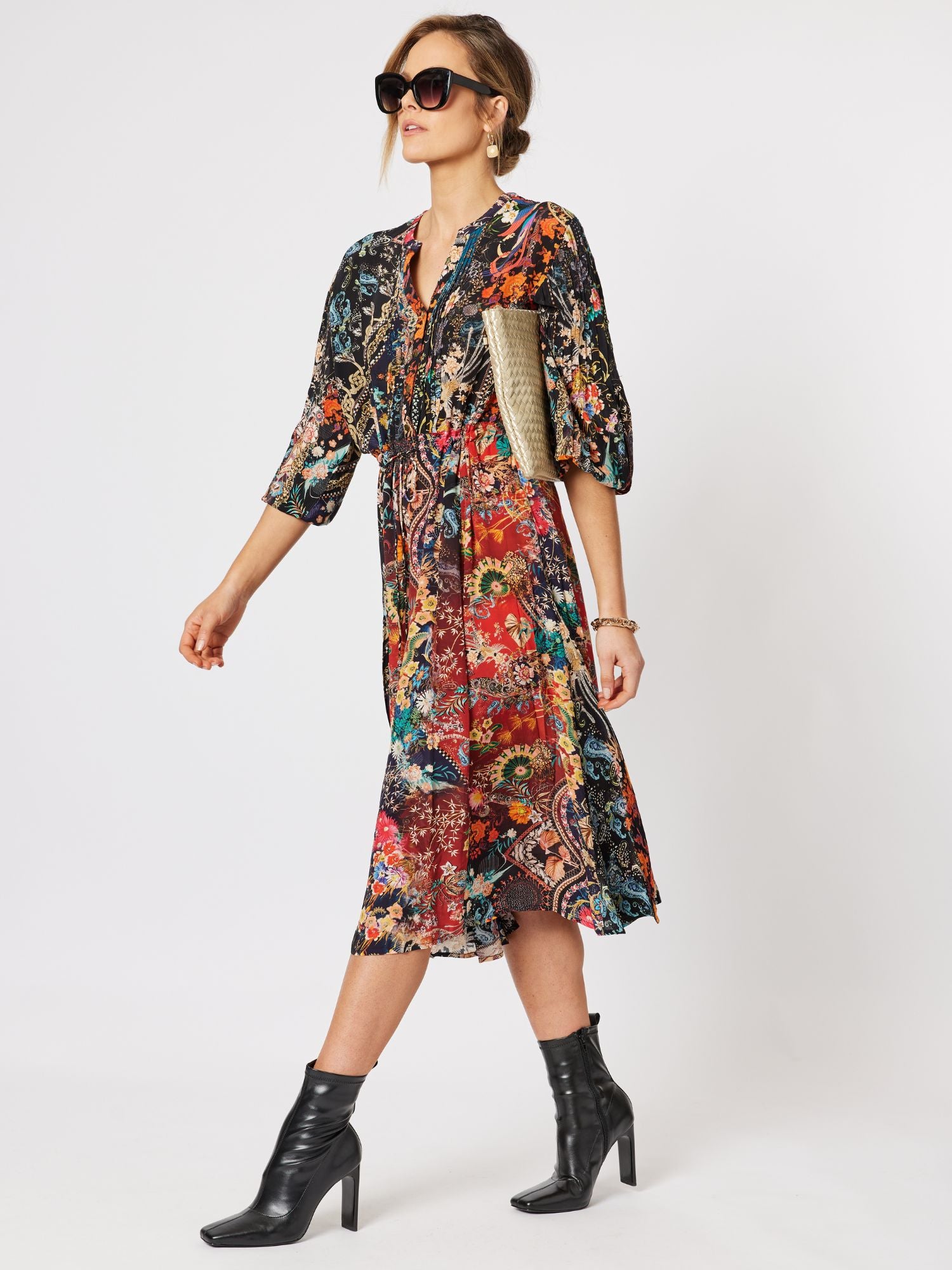 Akira Print Dress - Multi