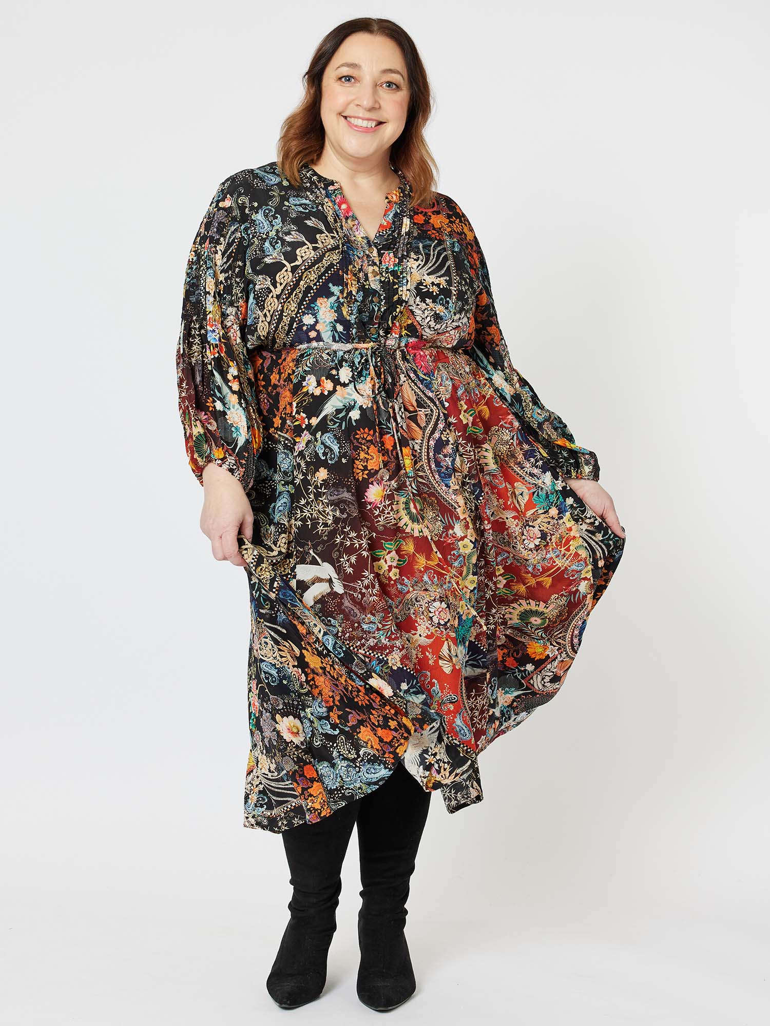 Akira Print Dress - Multi