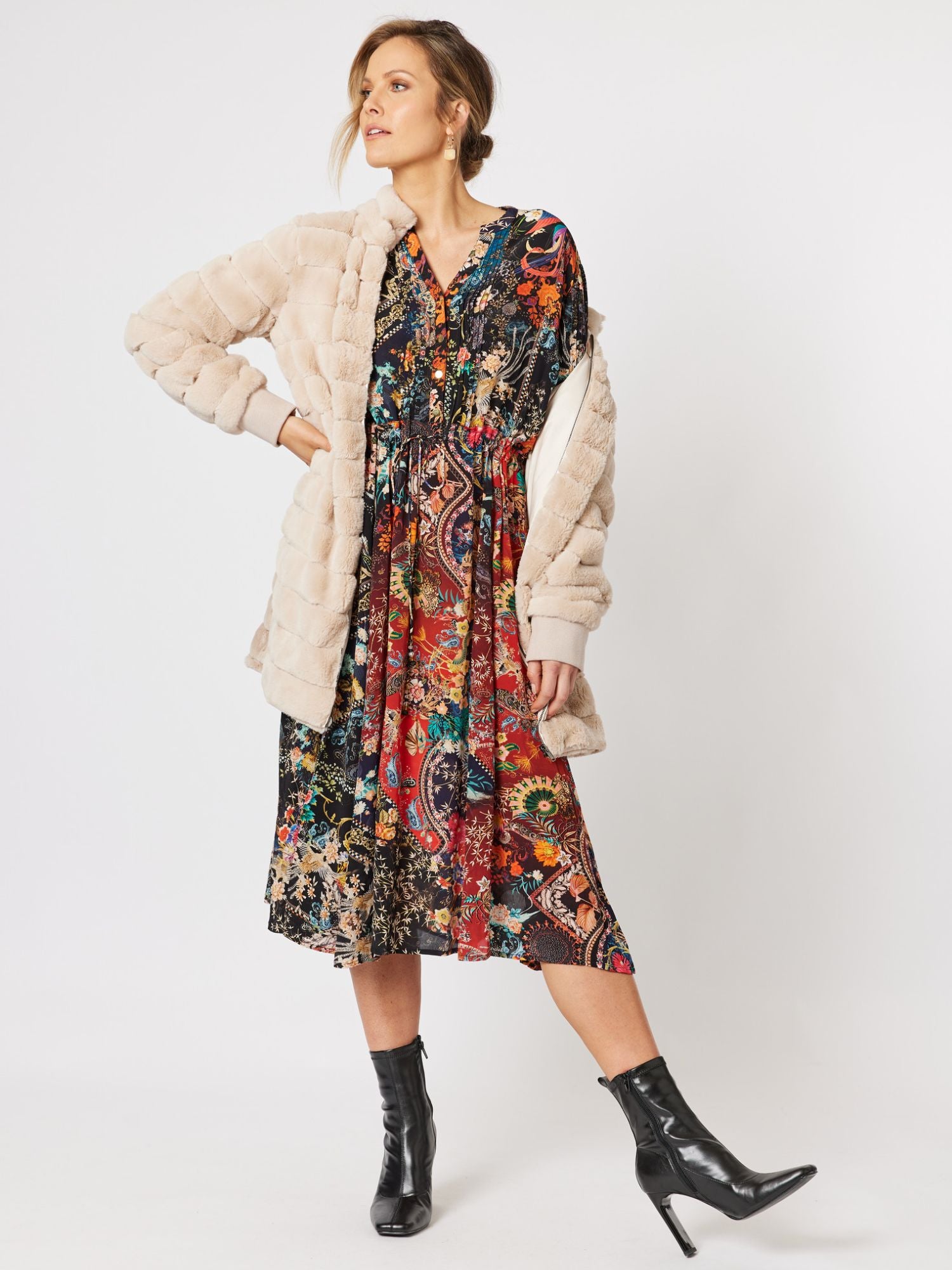Akira Print Dress - Multi