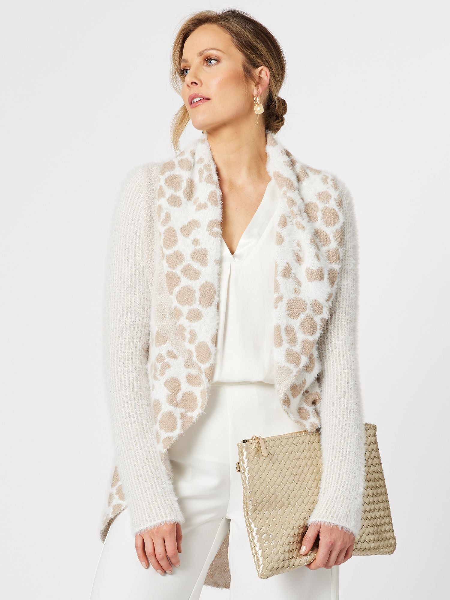 Marlow Knit Top Cardigan - Natural