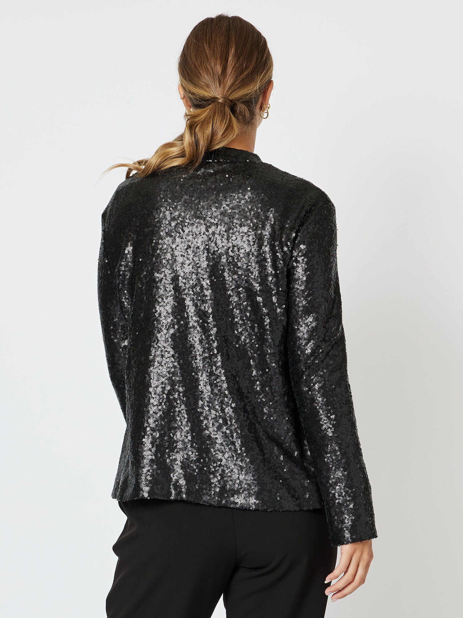 Darcy Sequin Jacket - Black