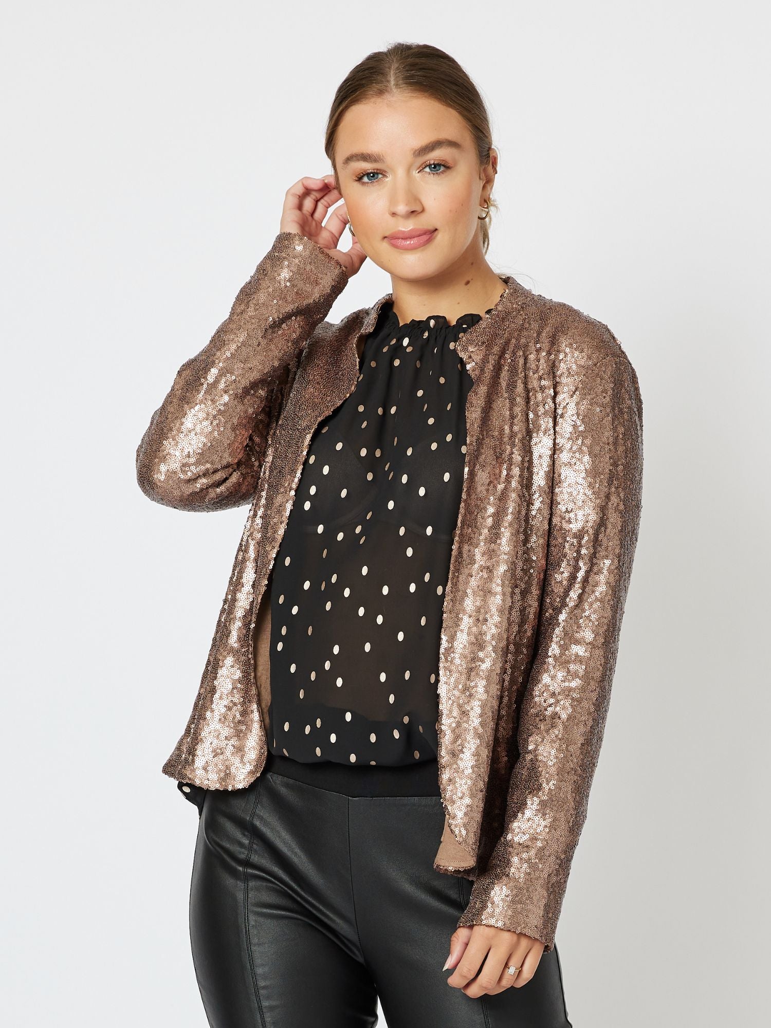 Darcy Sequin Jacket - Bronze