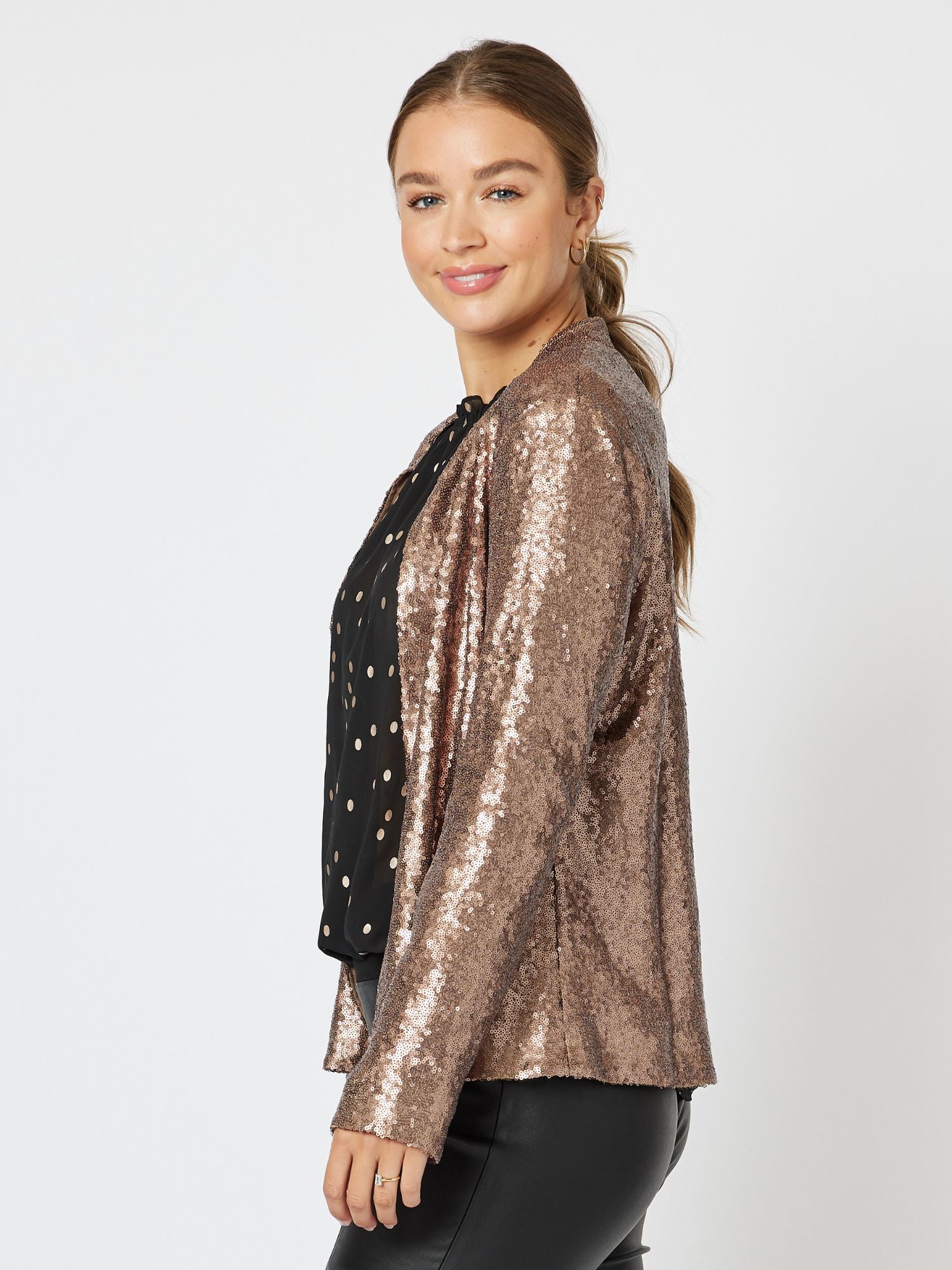 Darcy Sequin Jacket - Bronze