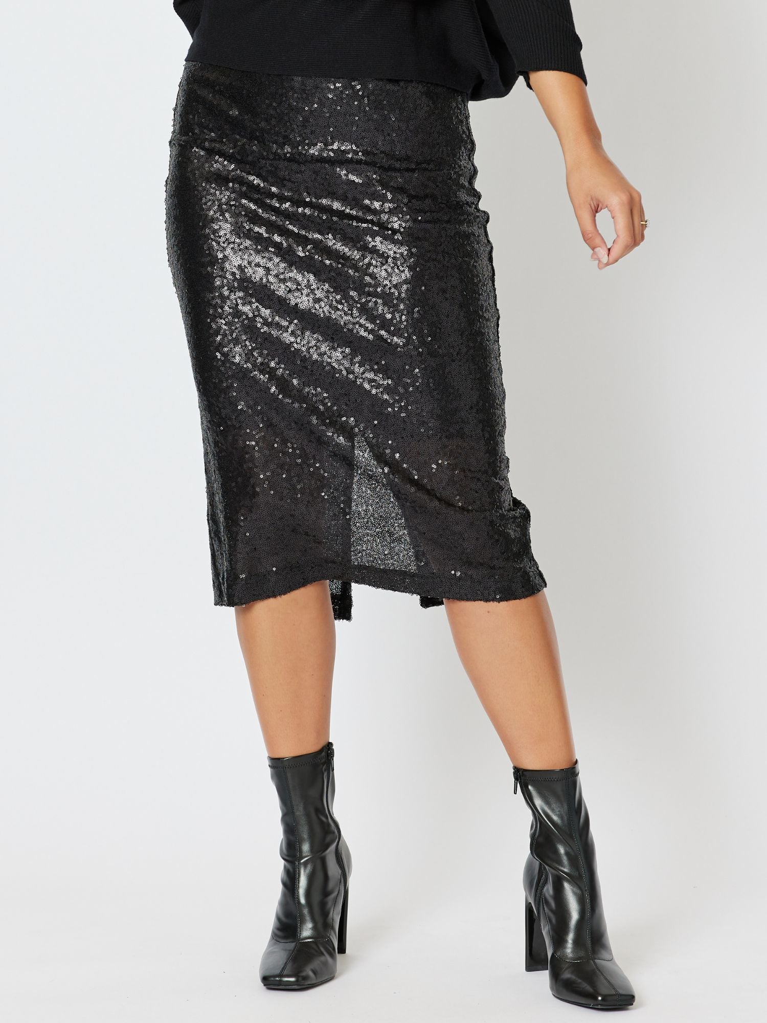 Darcy Sequin Skirt - Black – RC & Co