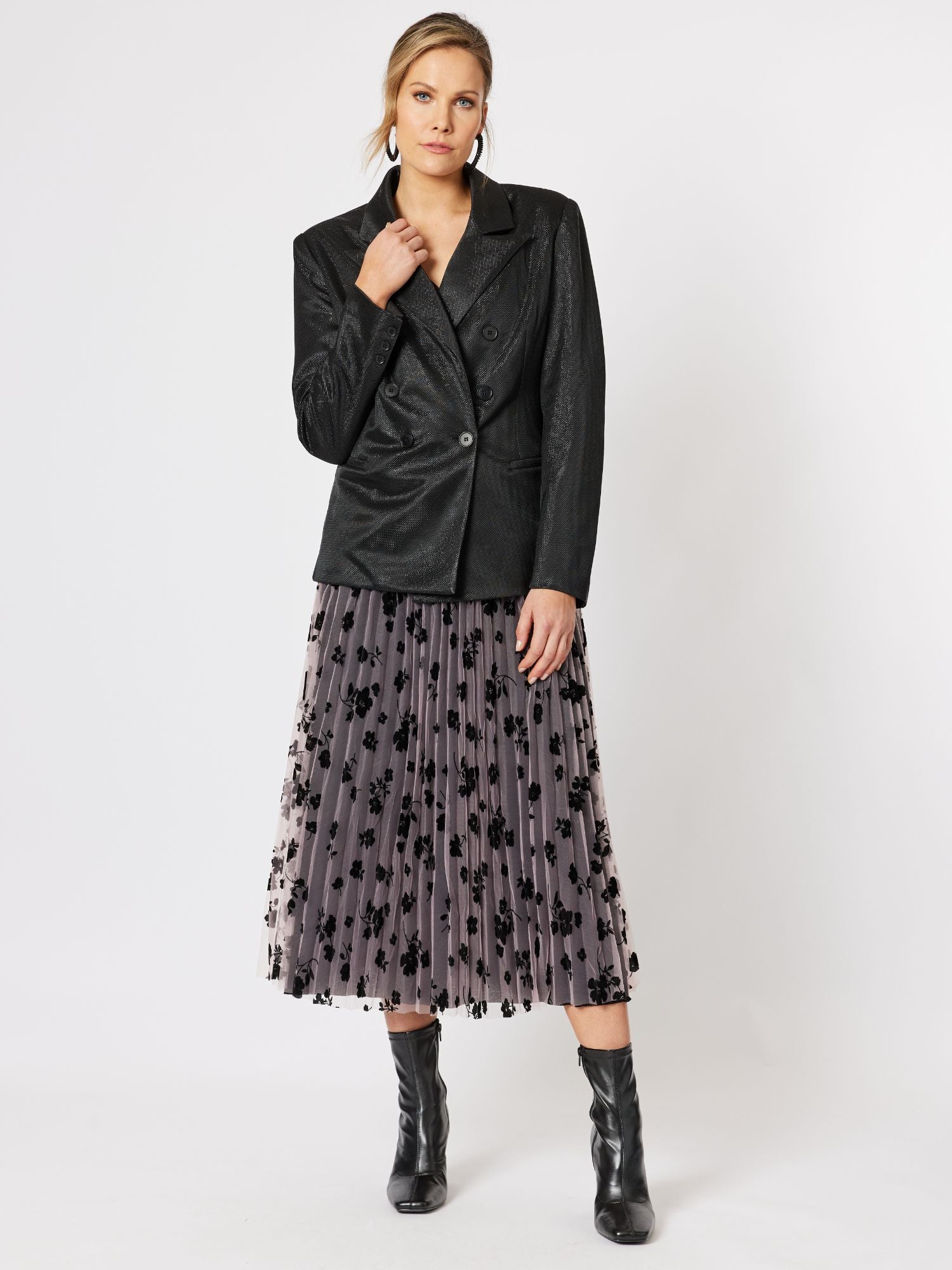 Roxy Metallic Dinner Jacket - Black