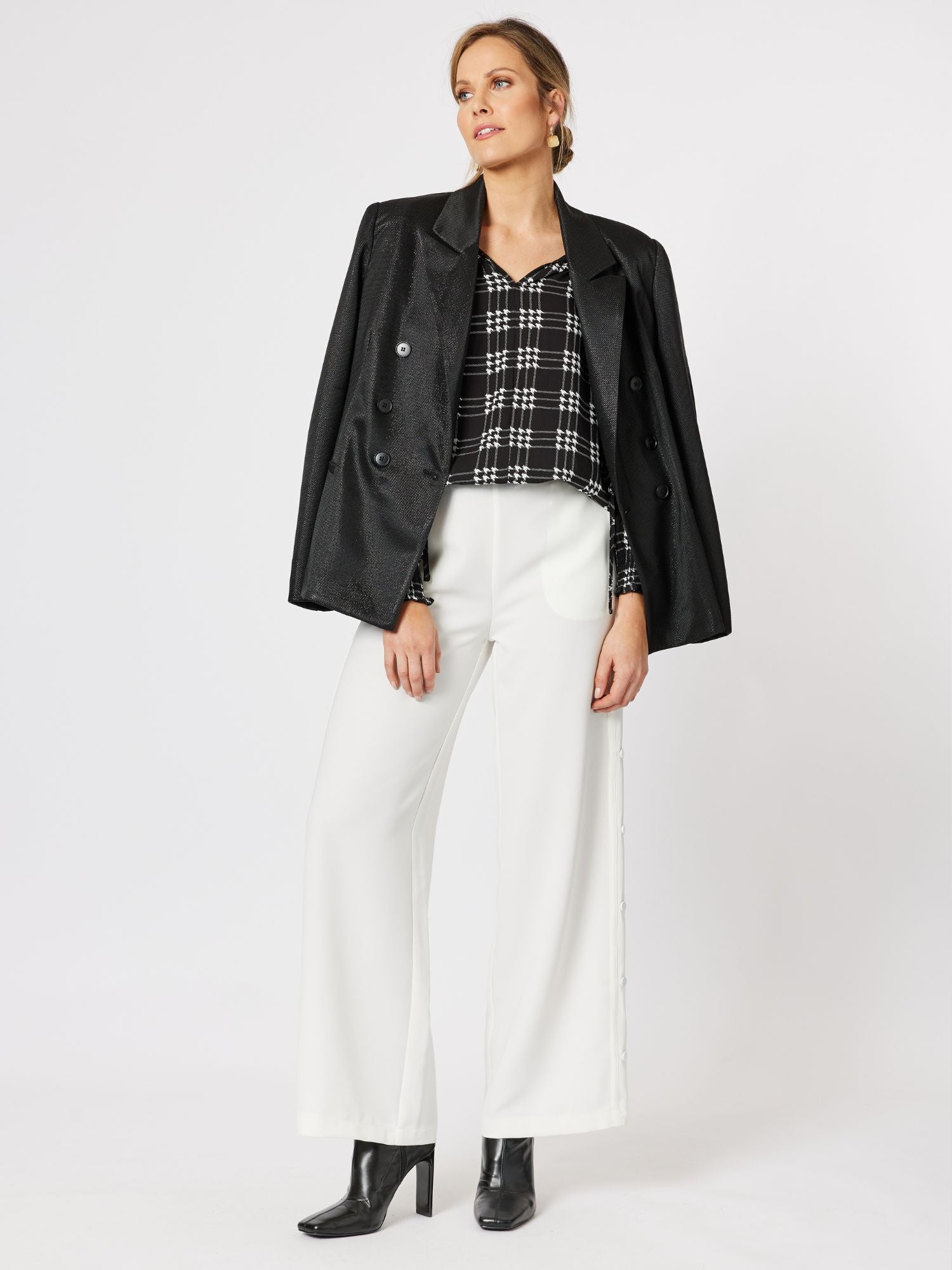 Roxy Metallic Dinner Jacket - Black