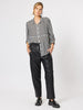 Vegan Leather Pull On Pant - Black