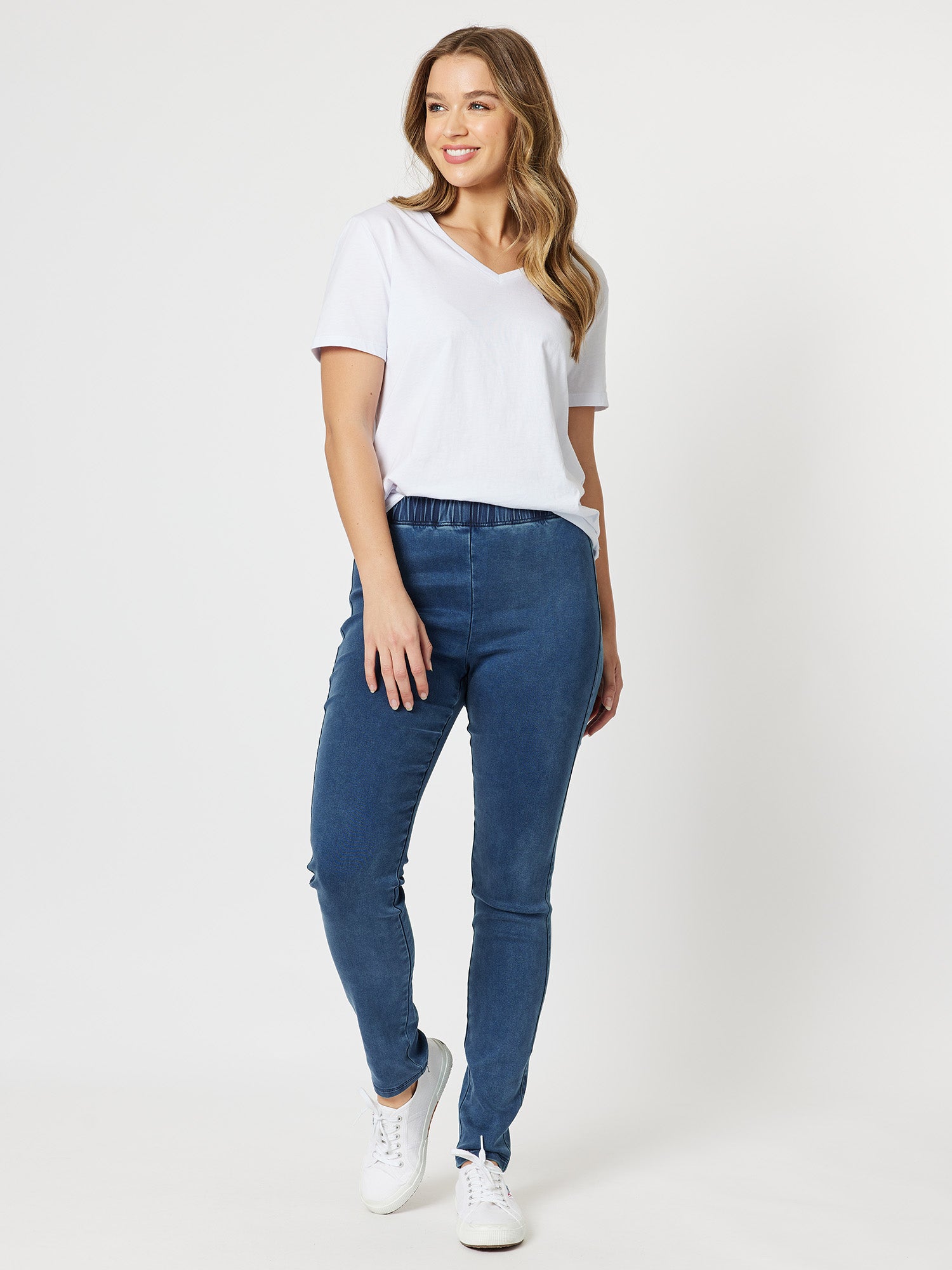 Super Stretch Denim Jegging - Denim