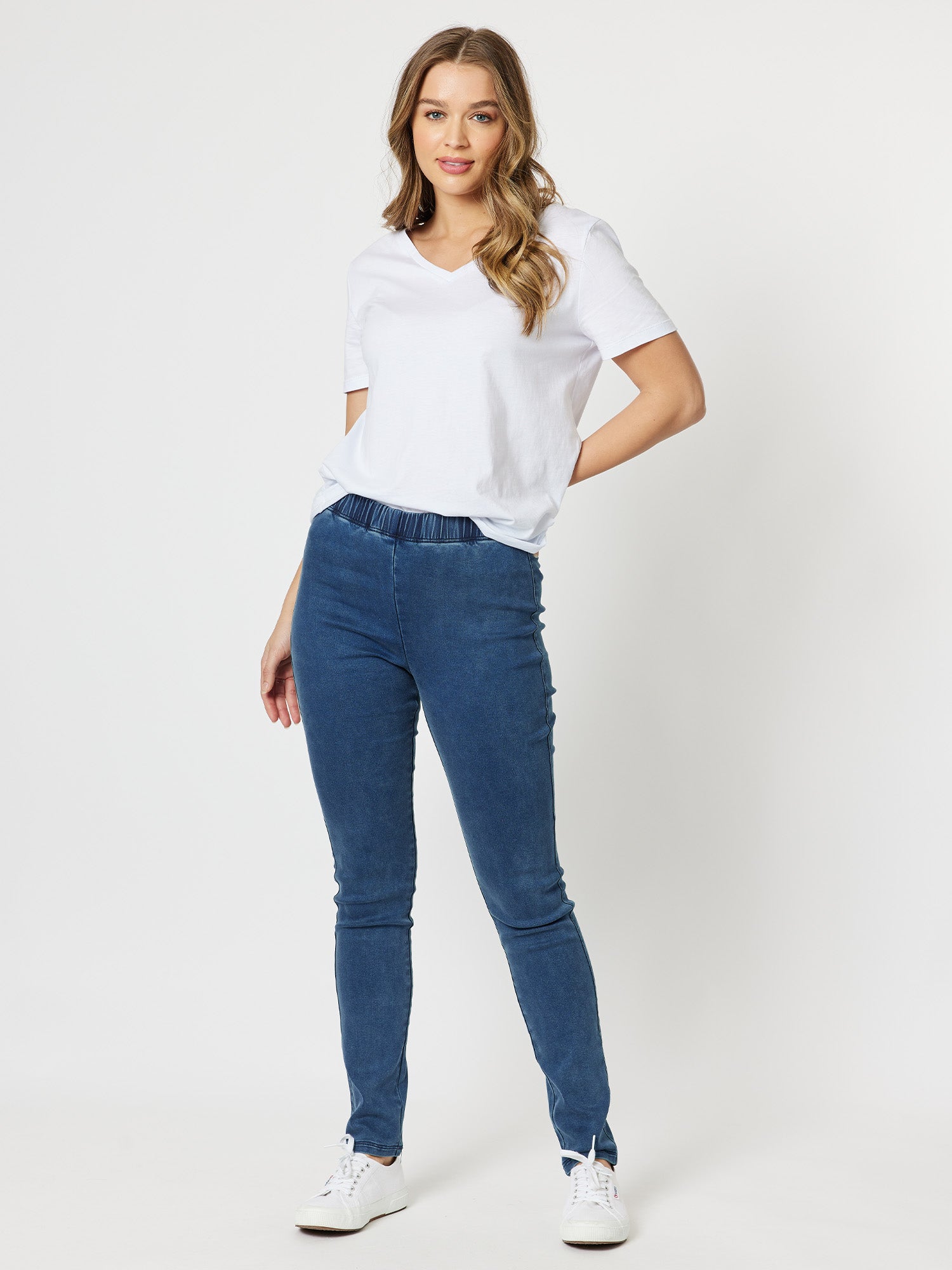 Super Stretch Denim Jegging - Denim