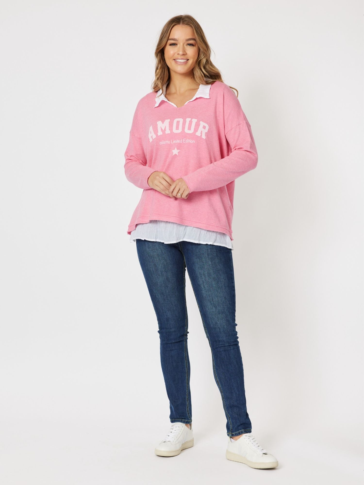 Amour Knit Top - Pink
