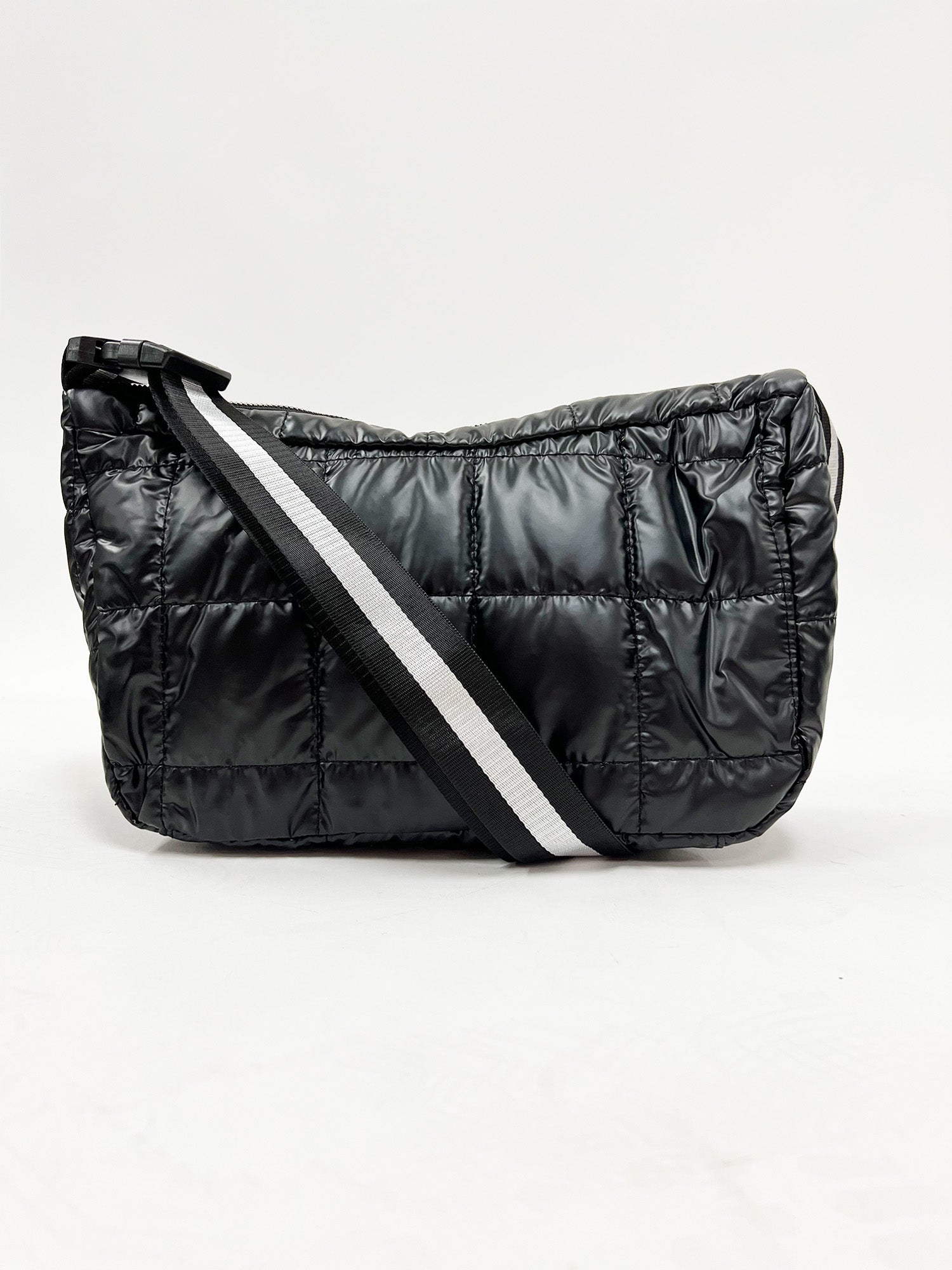 Puffer Crossbody Bag - Black