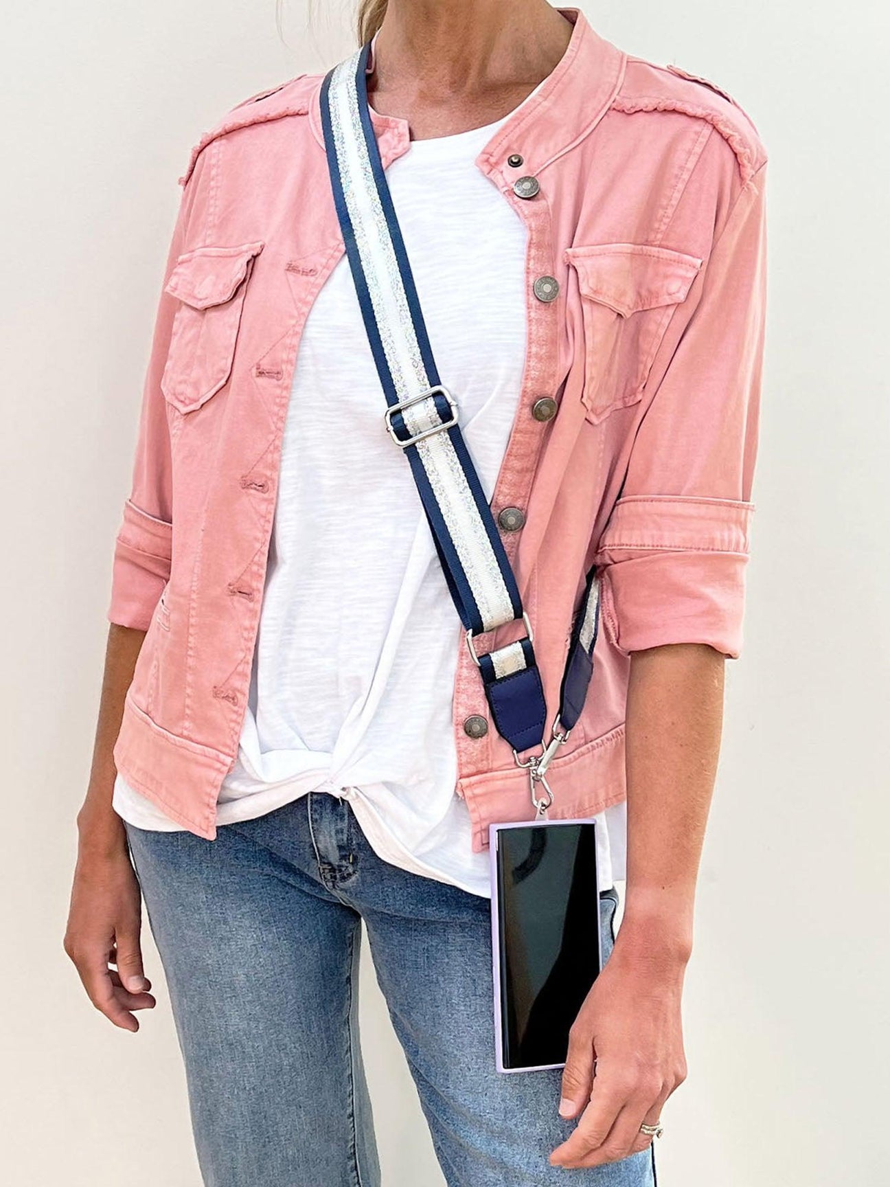 Crossbody Phone Strap - Navy