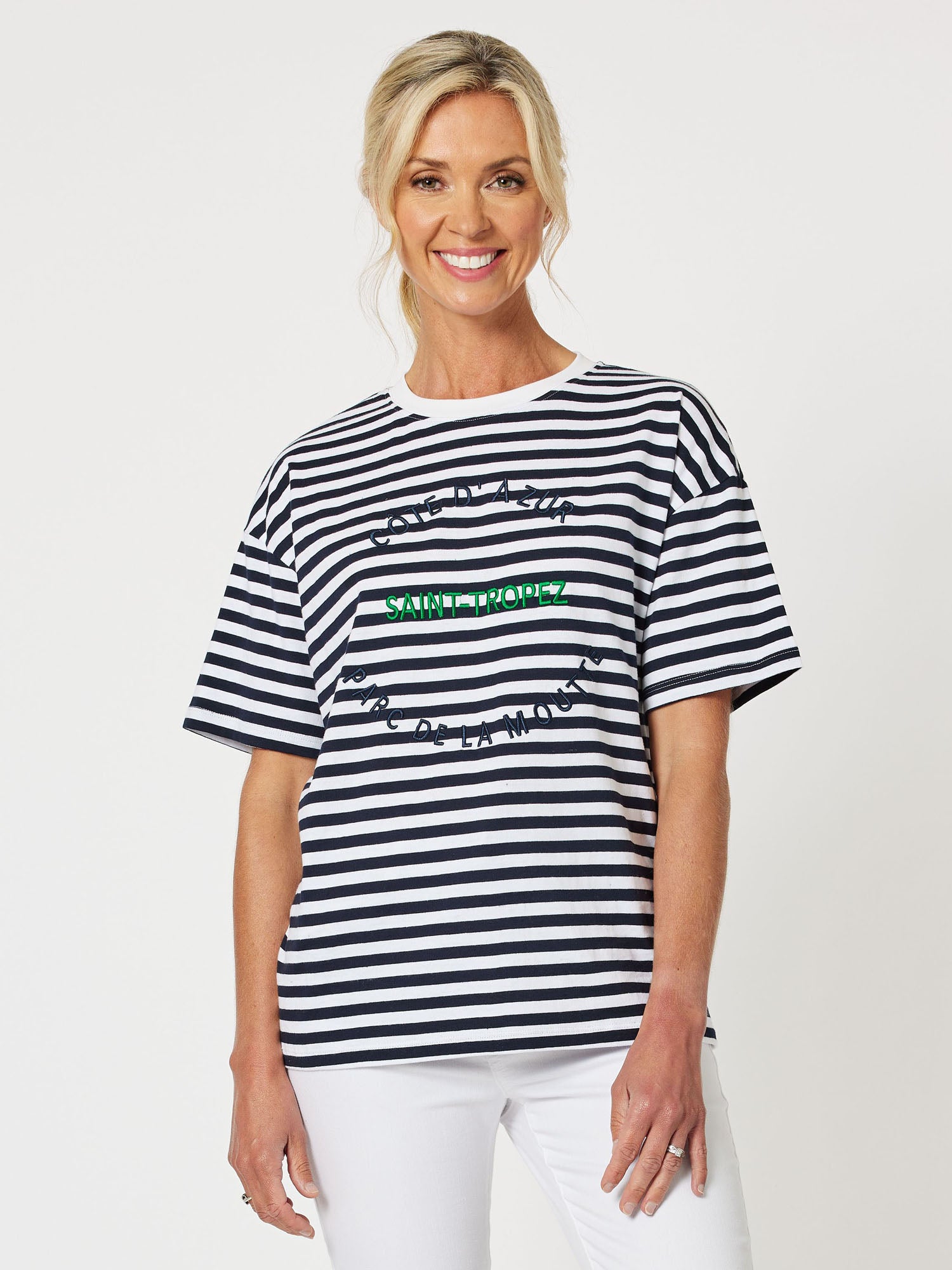 Saint Tropez Short Sleeve T-Shirt - Navy