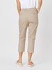 Santorini Cotton Capri Pant - Natural
