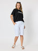 Amour Noir Embroidered Tee - Black