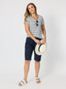 Santorini Cotton Pull On Short - Navy