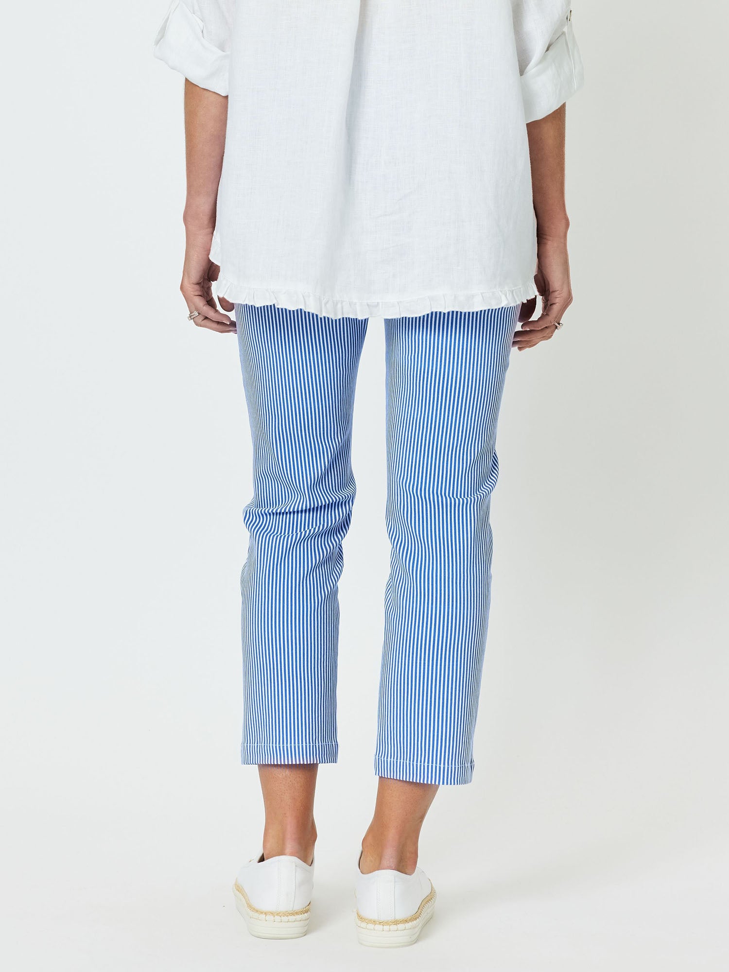 Dixi Stretch Stripe Pant - Blue