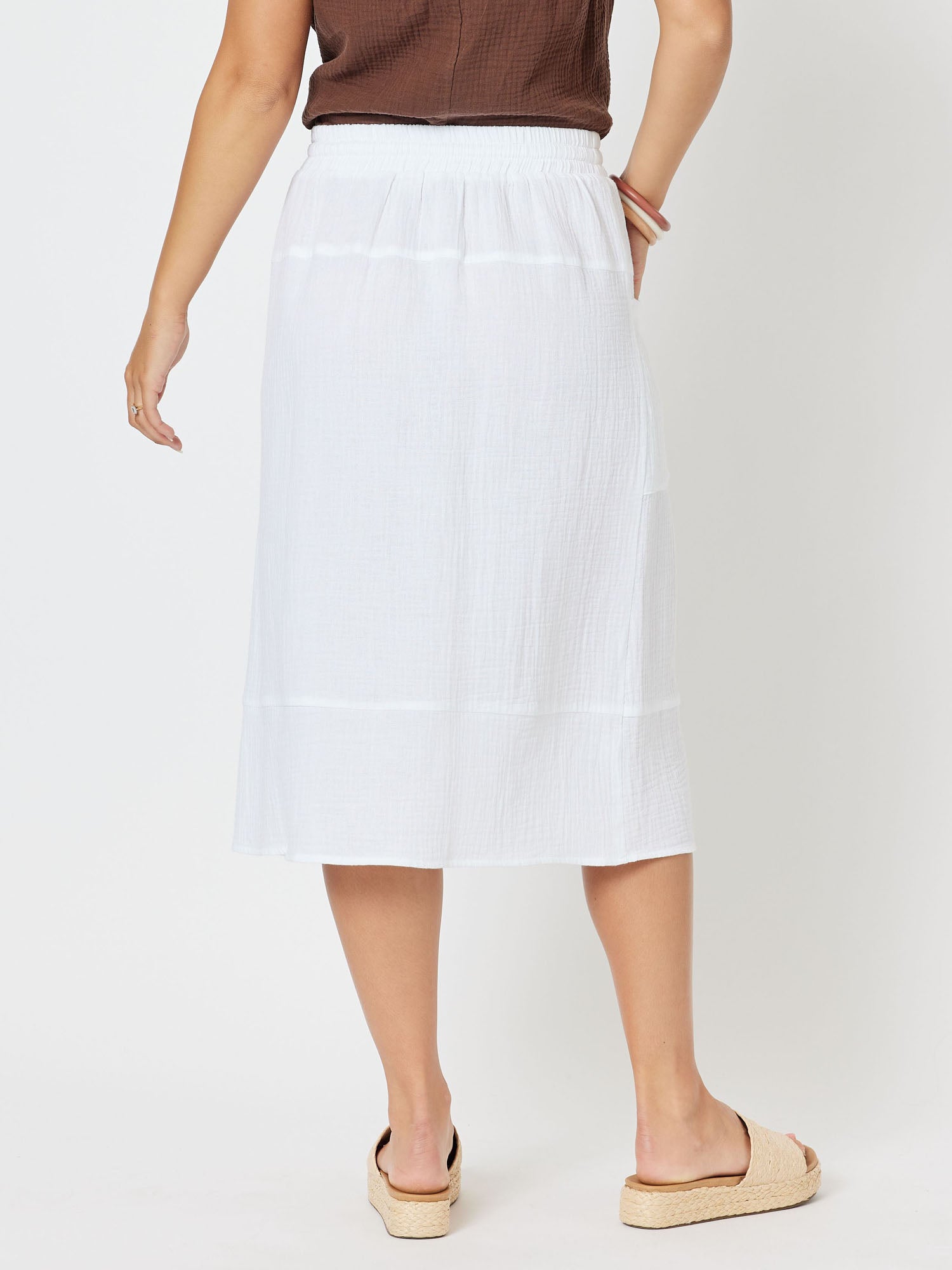 Byron Cotton Skirt - White – RC & Co