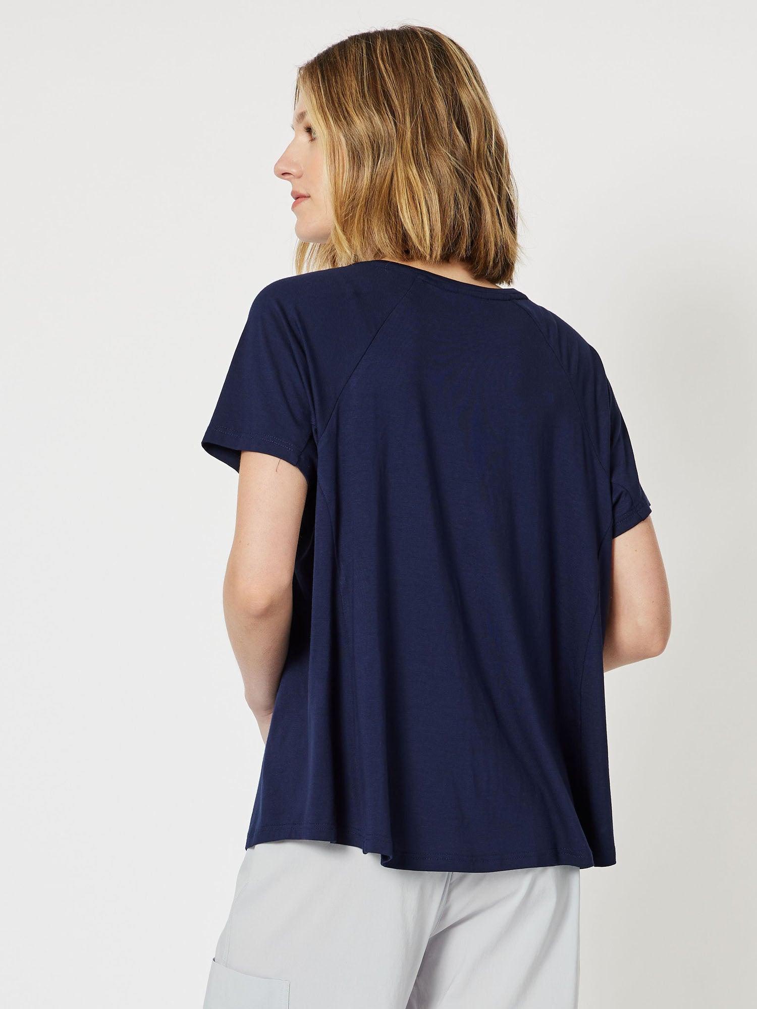 Sequin Patch T-Shirt - Navy
