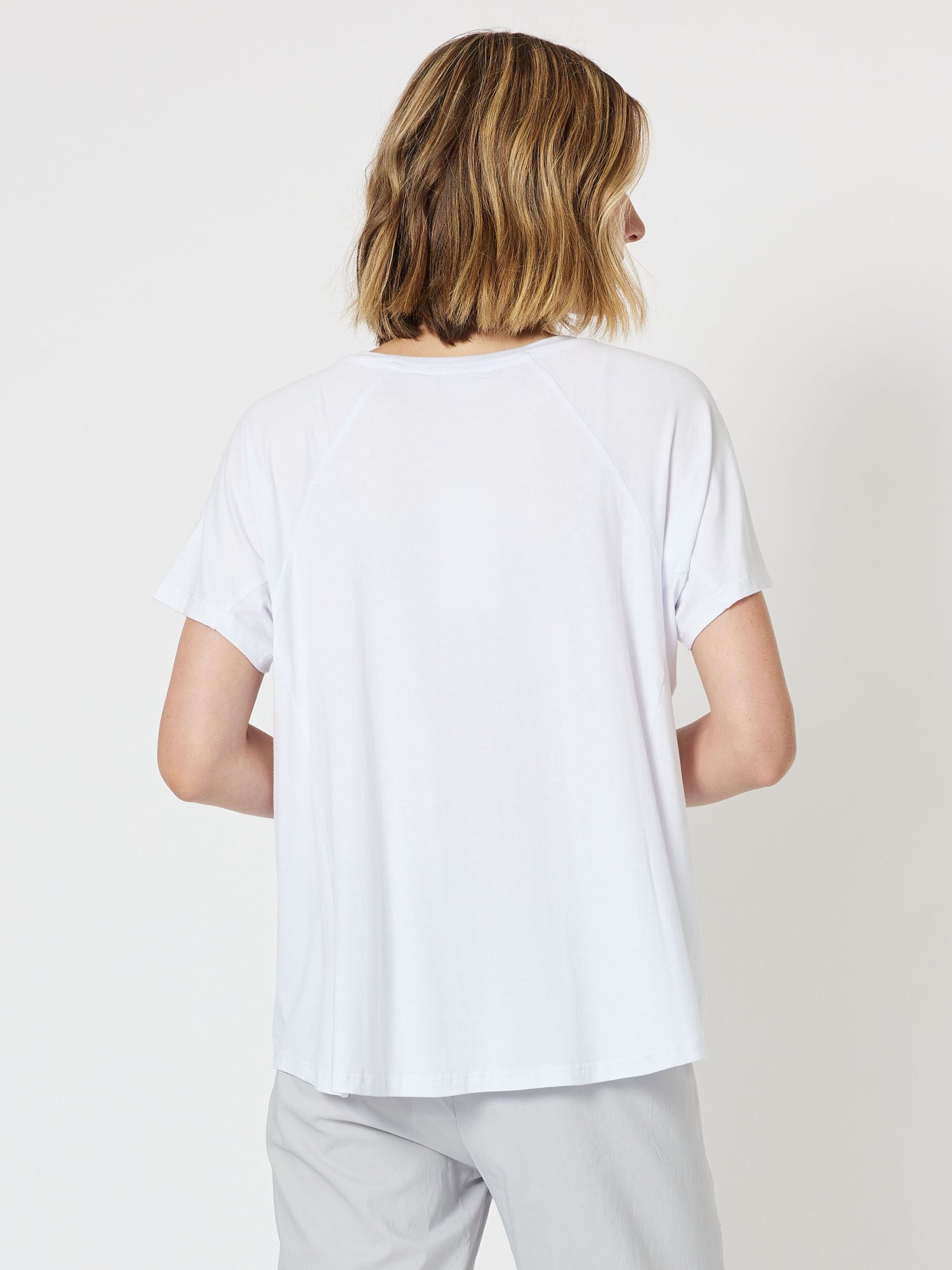 Sequin Patch T-Shirt - White