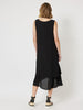 Perissa Layered Midi Dress - Black