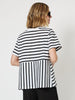 Visa Versa Spliced Tee - White/Black
