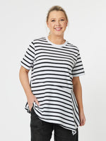 Vice Versa Spliced Tee - White/Black