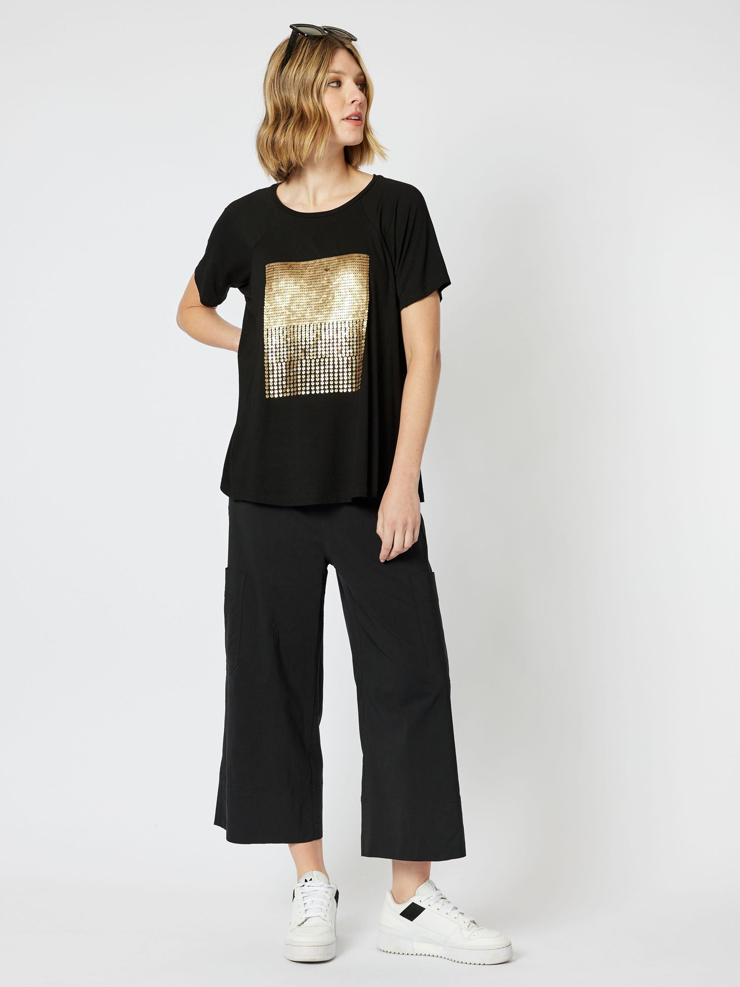 Parachute Wide Leg Pant - Black