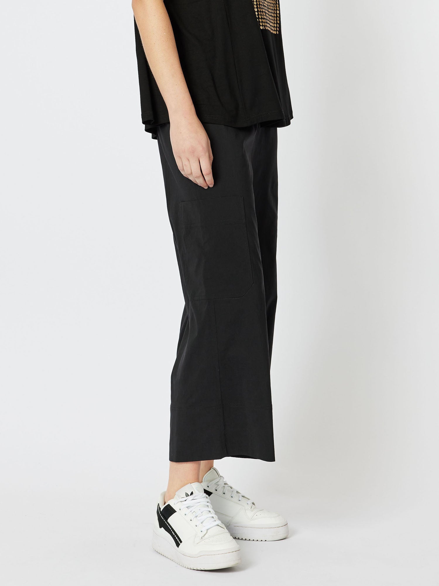 Parachute Wide Leg Pant - Black