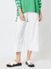 Parachute Cropped Pull On Wide Leg Pant - White