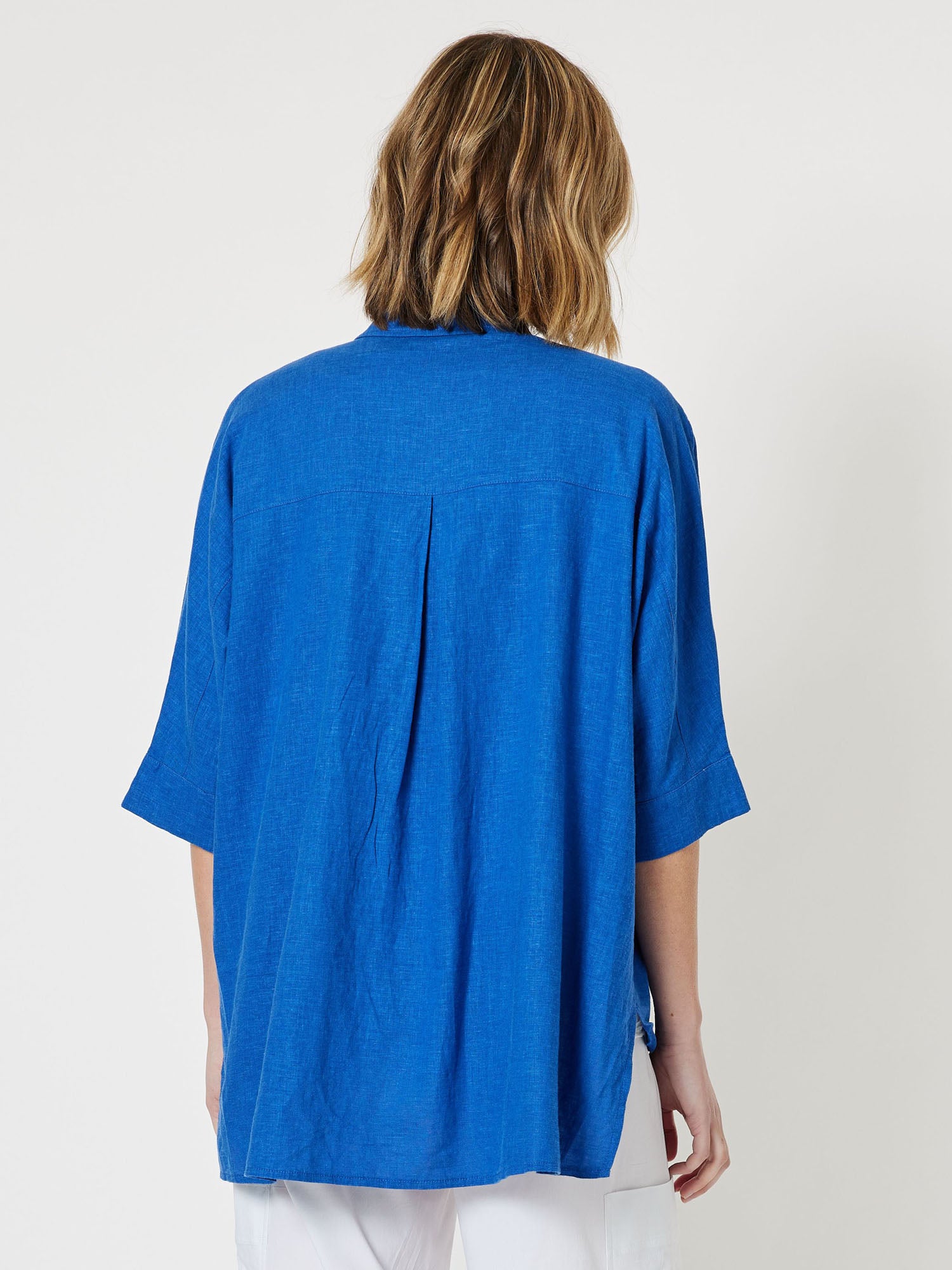 Darci Twin Pocket Shirt - Azure Blue