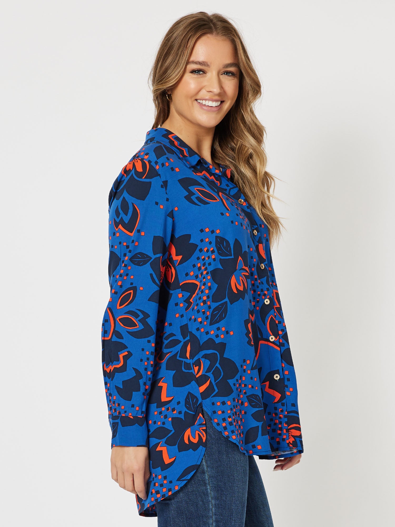 Katrina Shirt - Cobalt