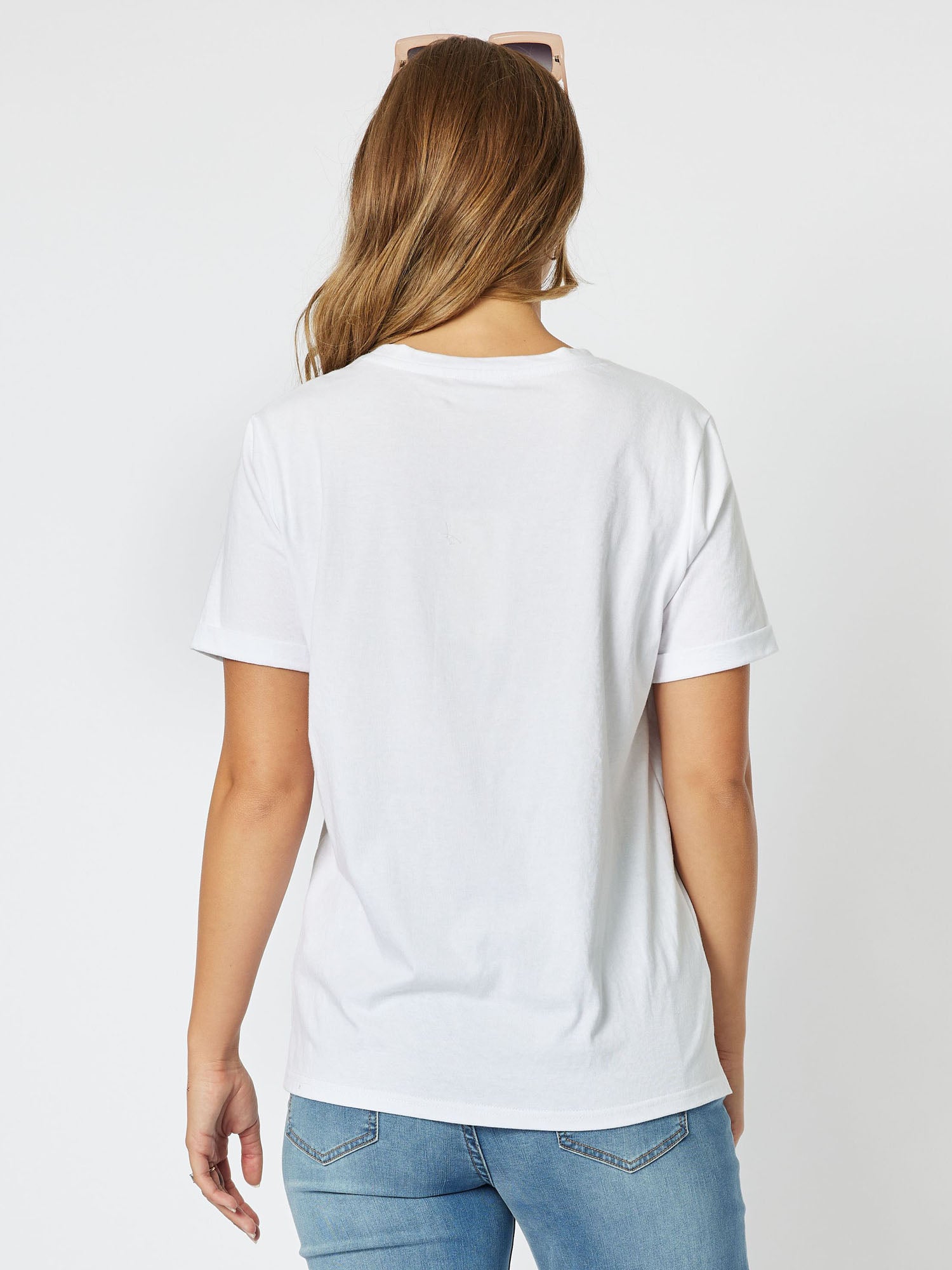 Poochi Cotton Print T-Shirt - White