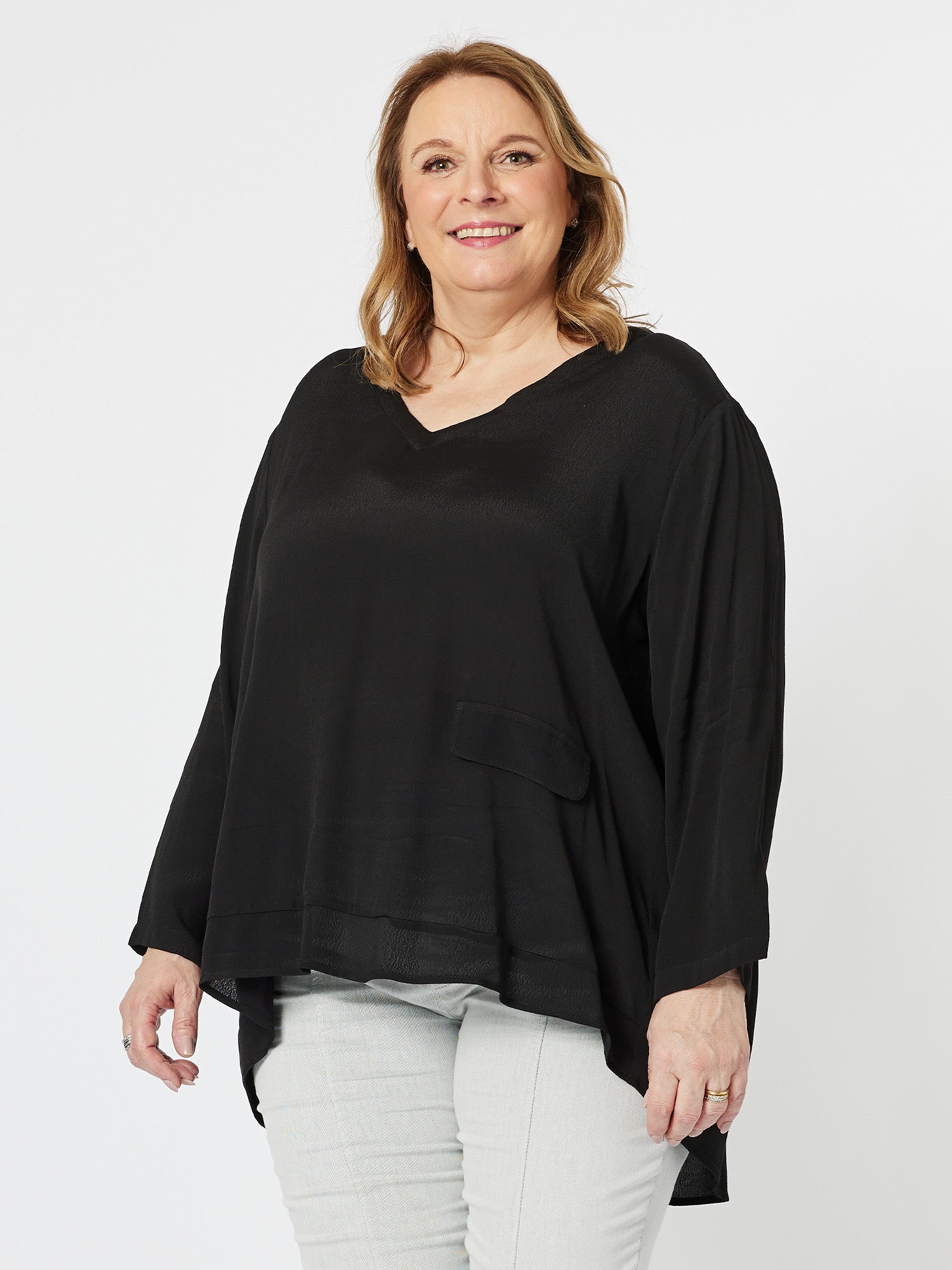 Madison Pocket Top - Black