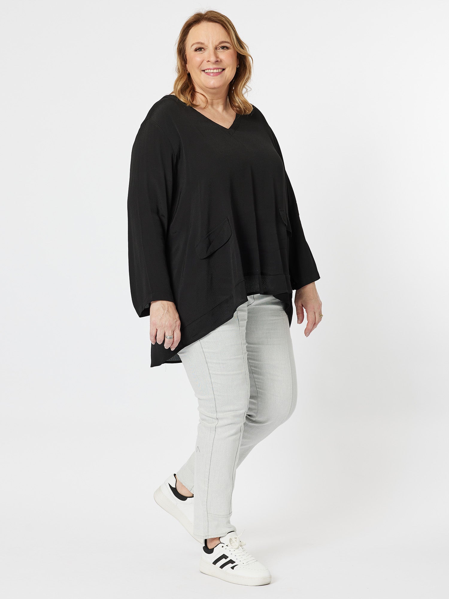 Madison Pocket Top - Black