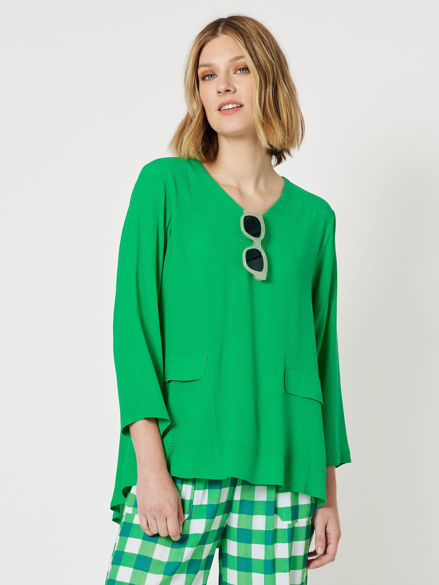 Madison Pocket Top - Green
