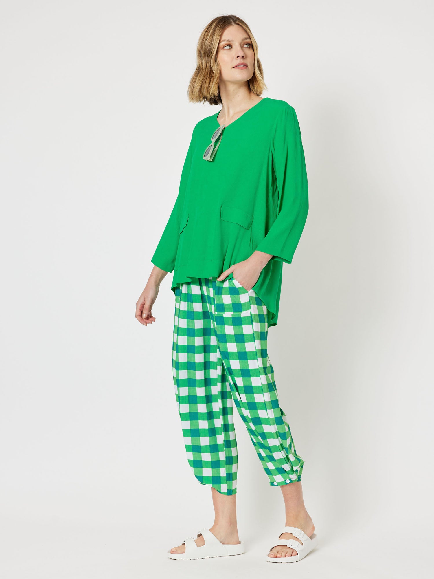 Madison Pocket Top - Green