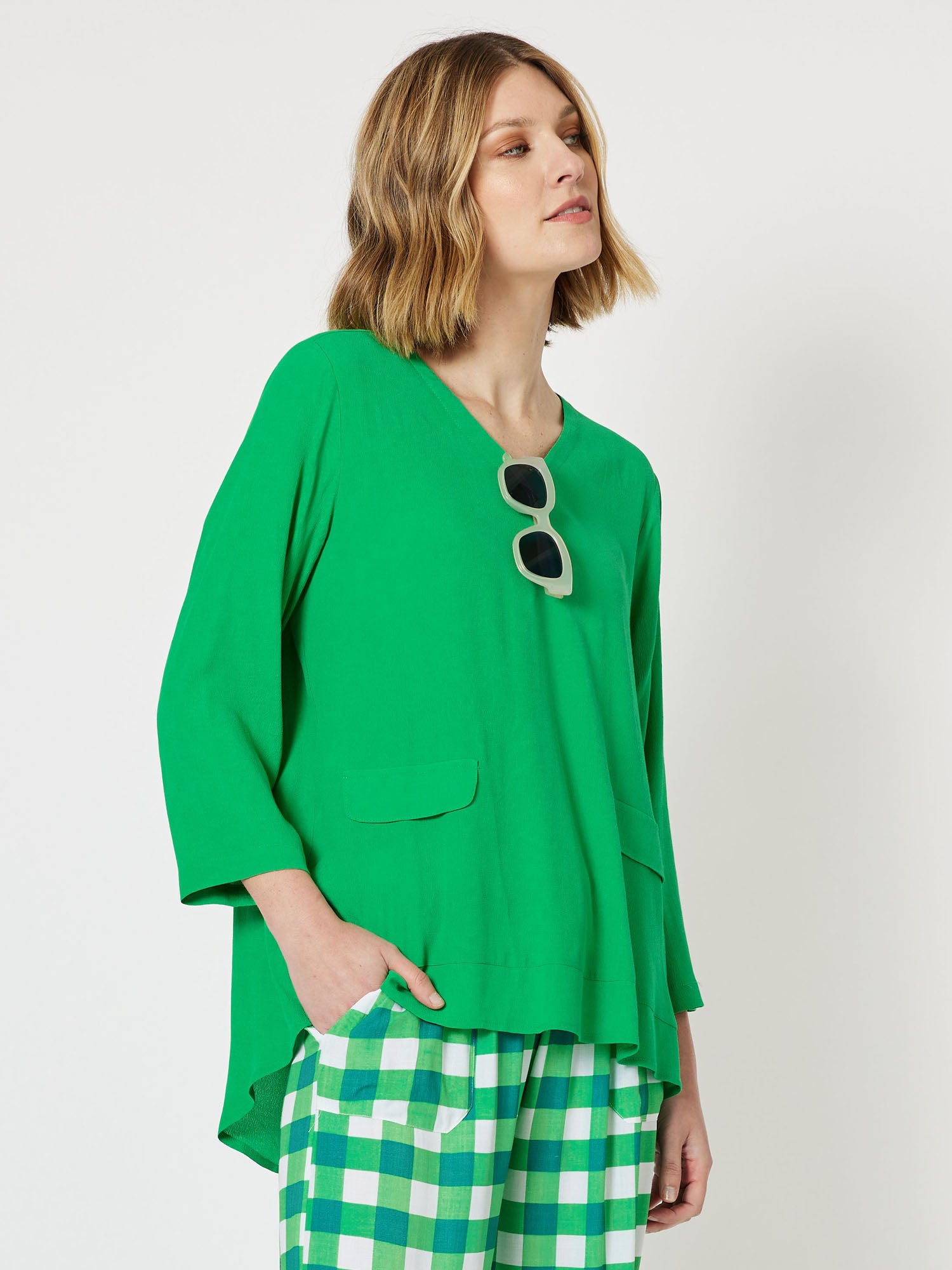 Madison Pocket Top - Green