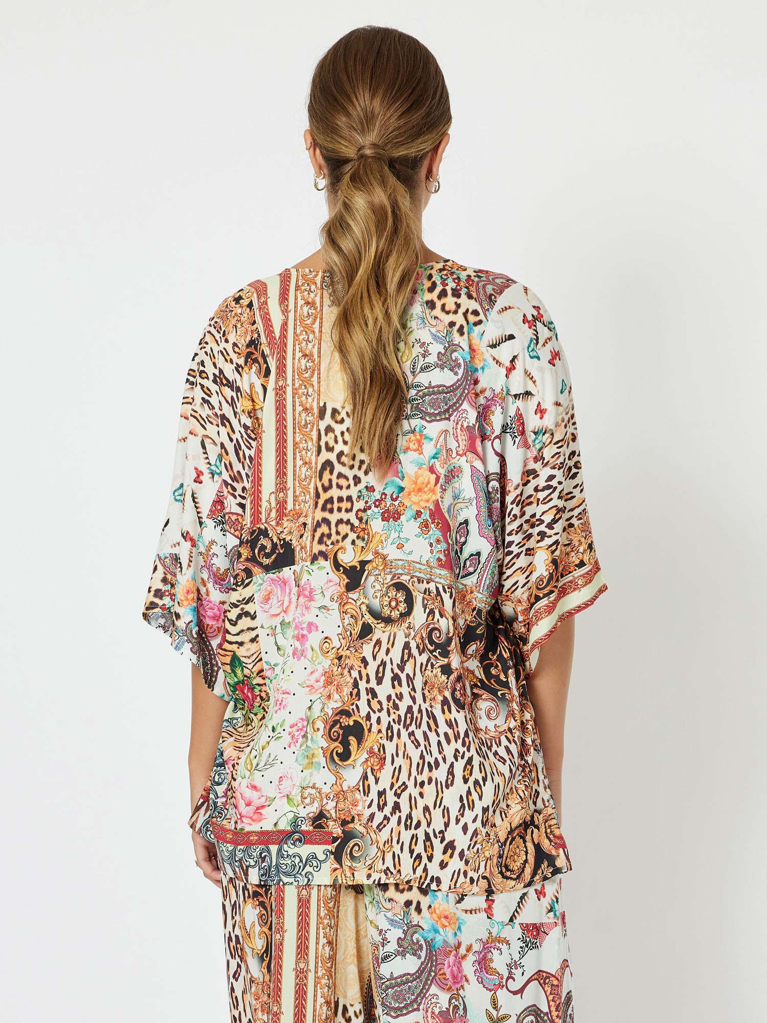Provence Print V-Neck Top - Multi